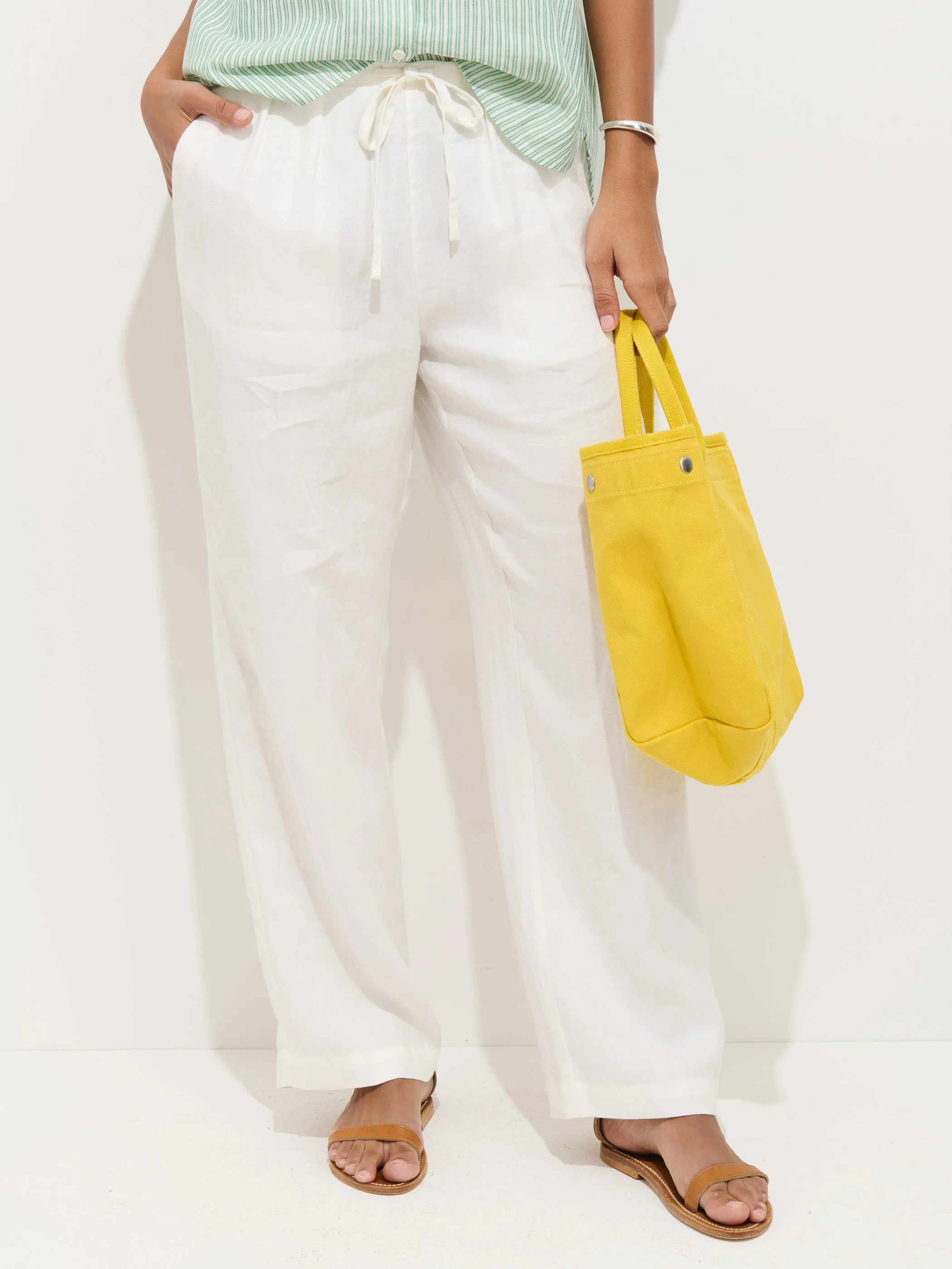 Hudson Pant In Linen - Image 4