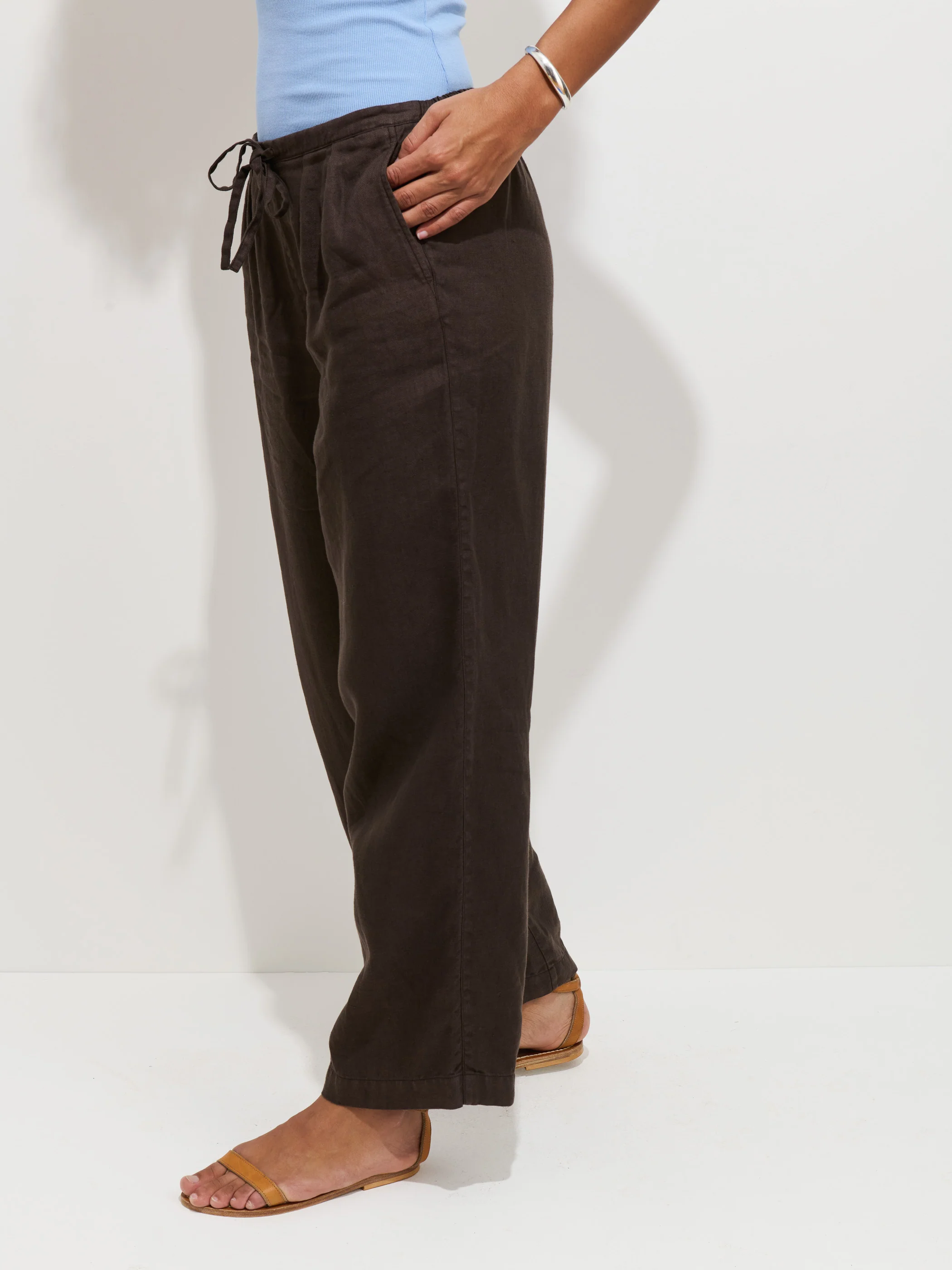 Hudson Pant In Linen - Image 5