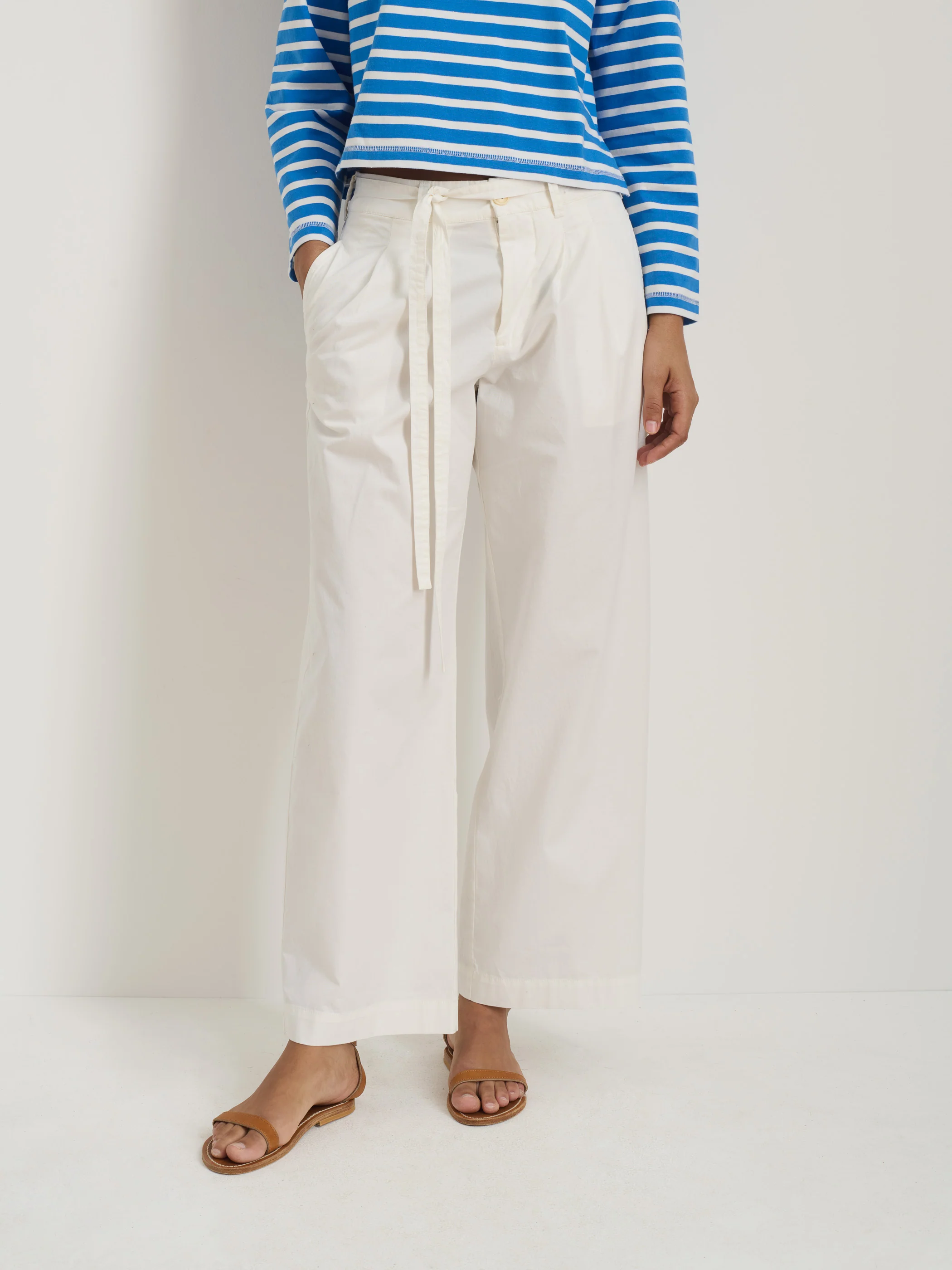 Ina Pleated Pant In Lightweight Twill - Image 3