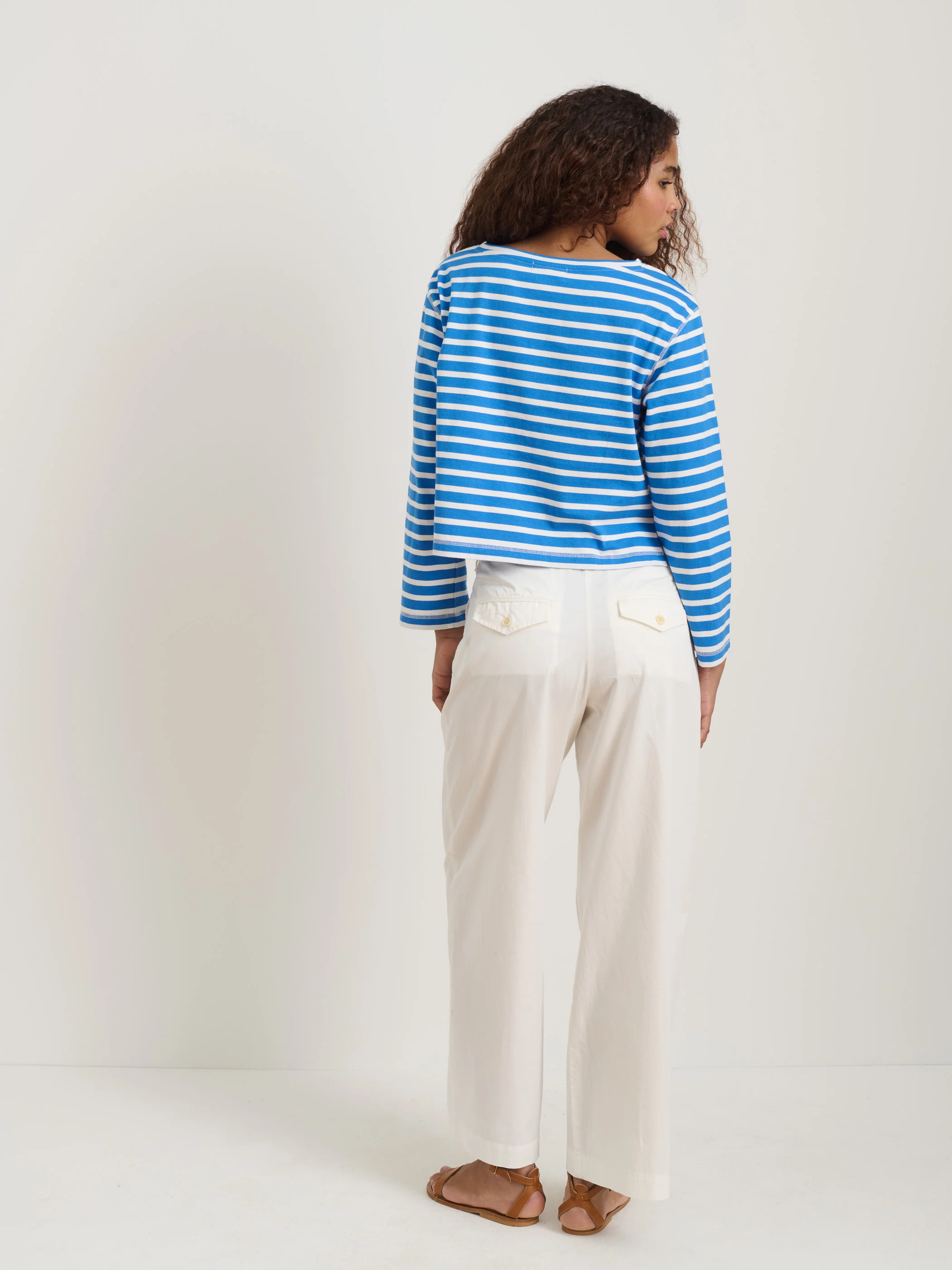 Ina Pleated Pant In Lightweight Twill - Image 5