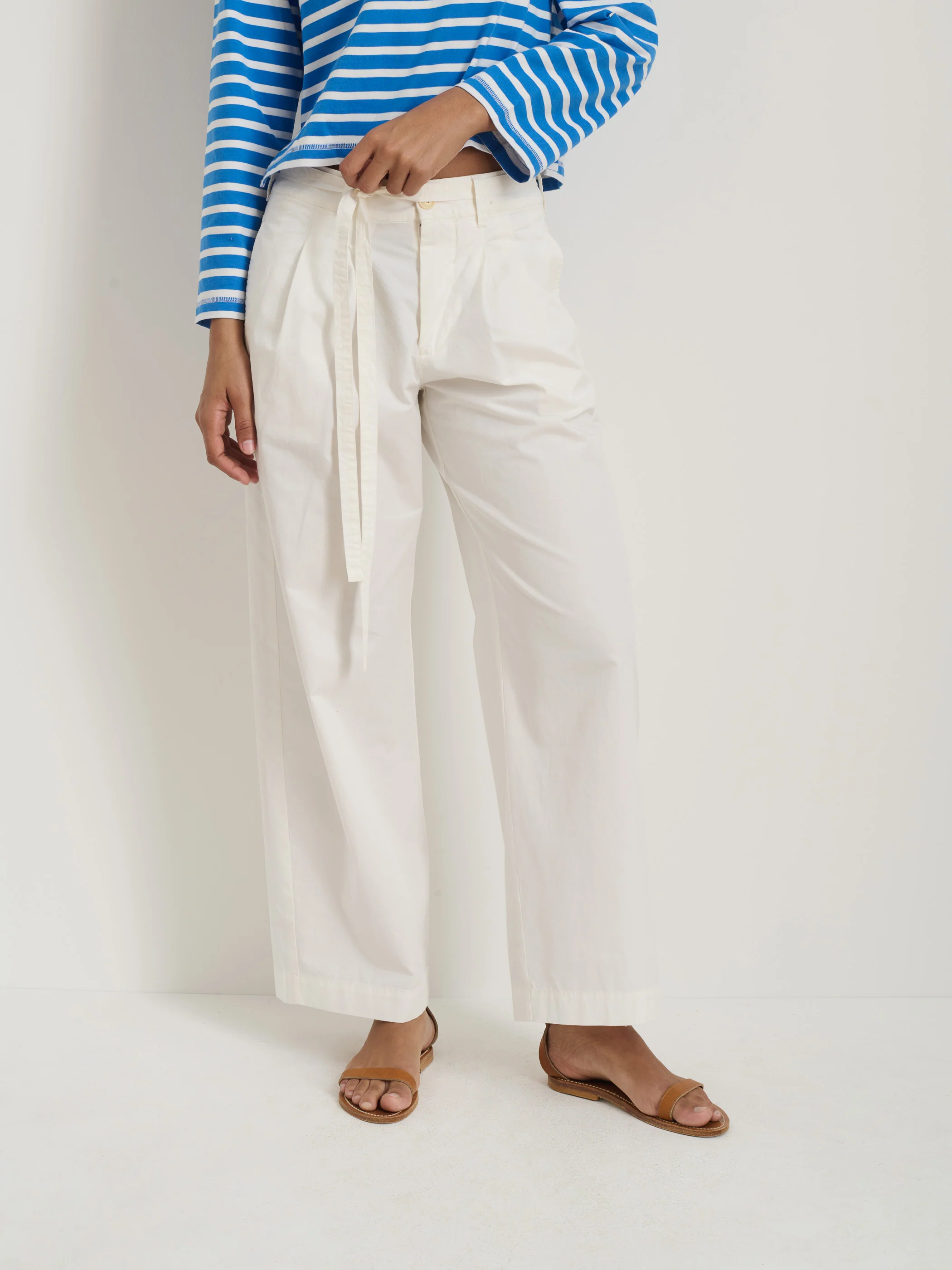 Ina Pleated Pant In Lightweight Twill - Image 6