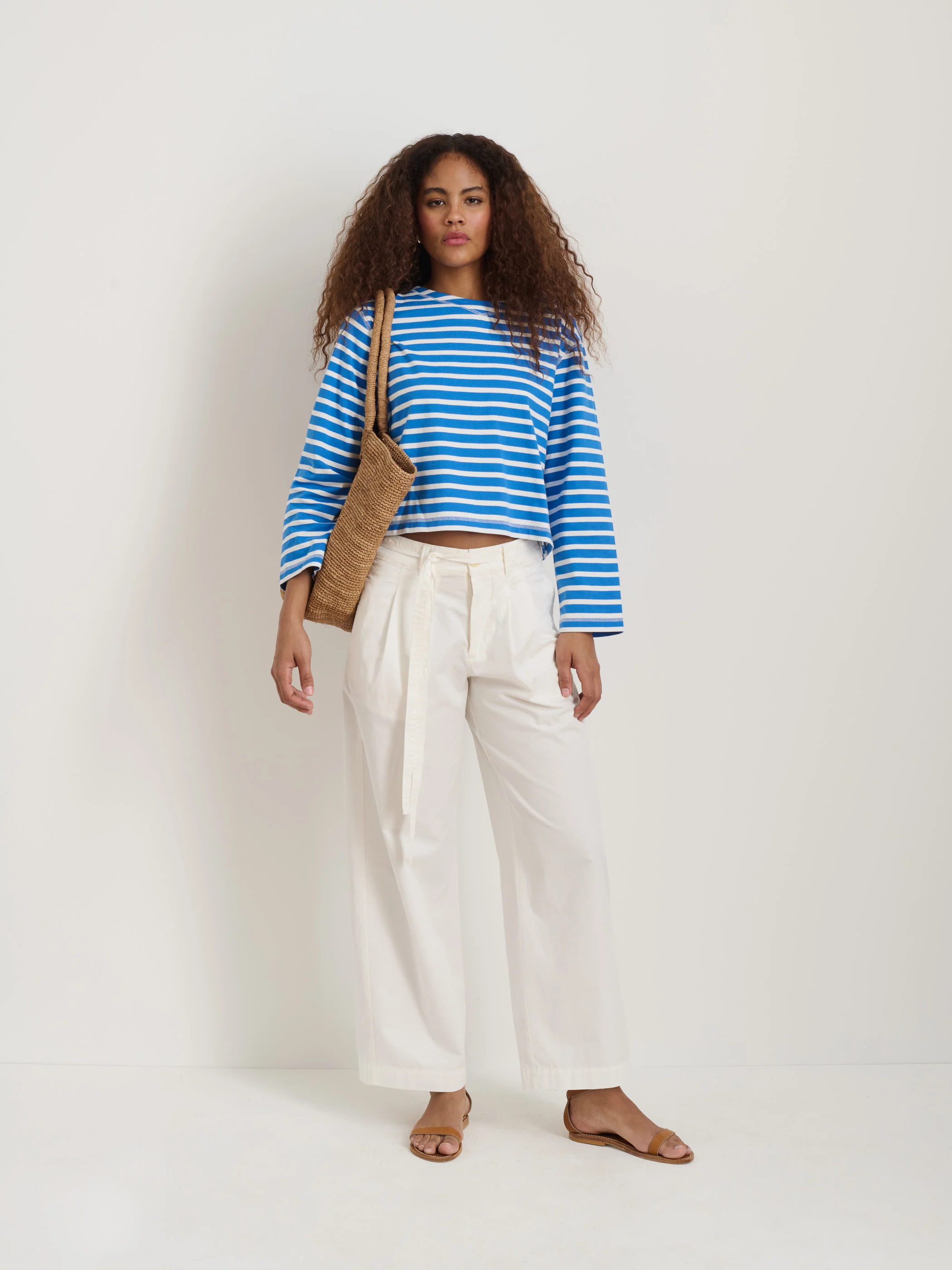 Ina Pleated Pant In Lightweight Twill - Image 7