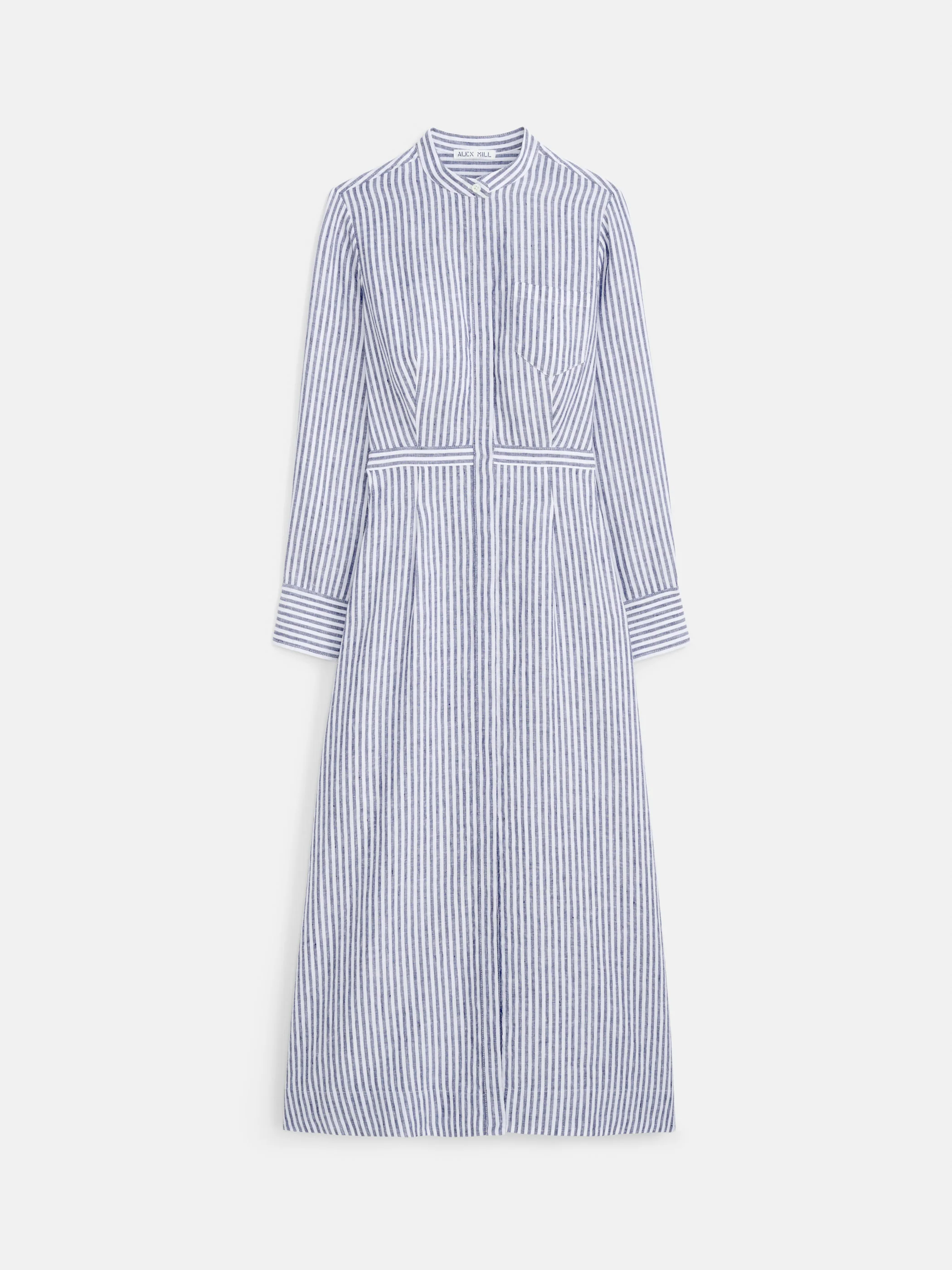 Isabella Striped Dress In Linen - Image 2