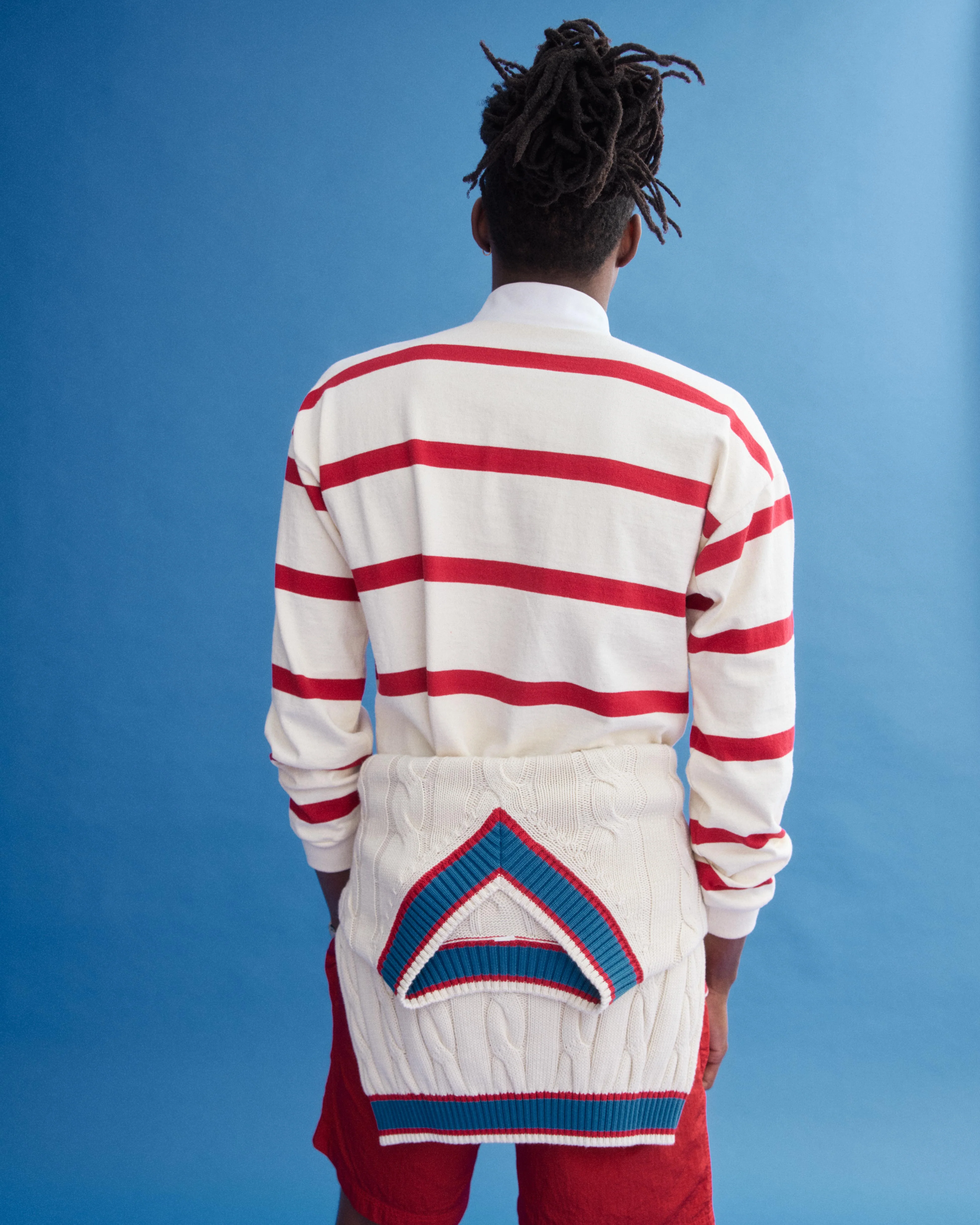 J.Press x Alex Mill Rugby Striped Shirt In Cotton - Image 4