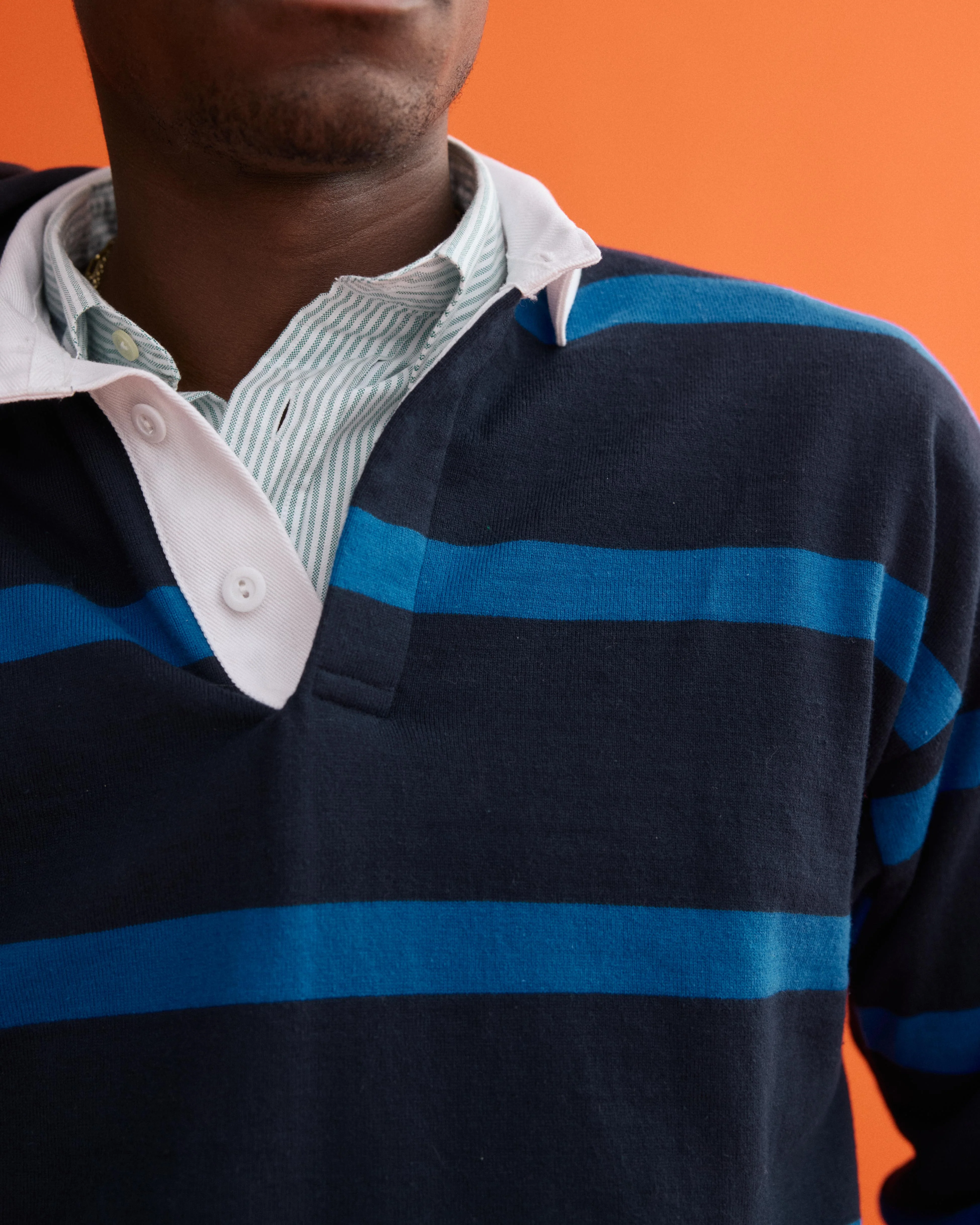 J.Press x Alex Mill Rugby Striped Shirt In Cotton - Image 4