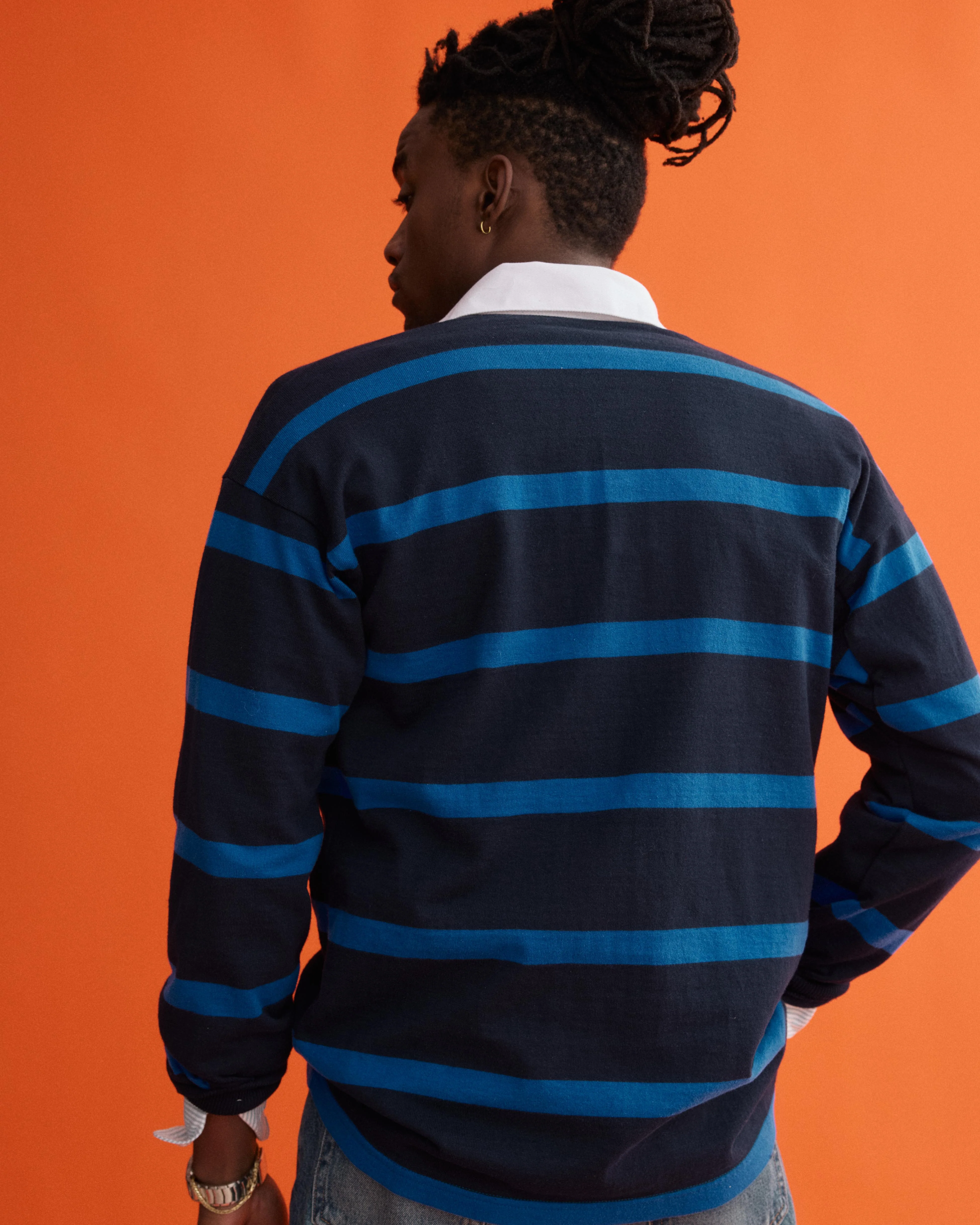 J.Press x Alex Mill Rugby Striped Shirt In Cotton - Image 5
