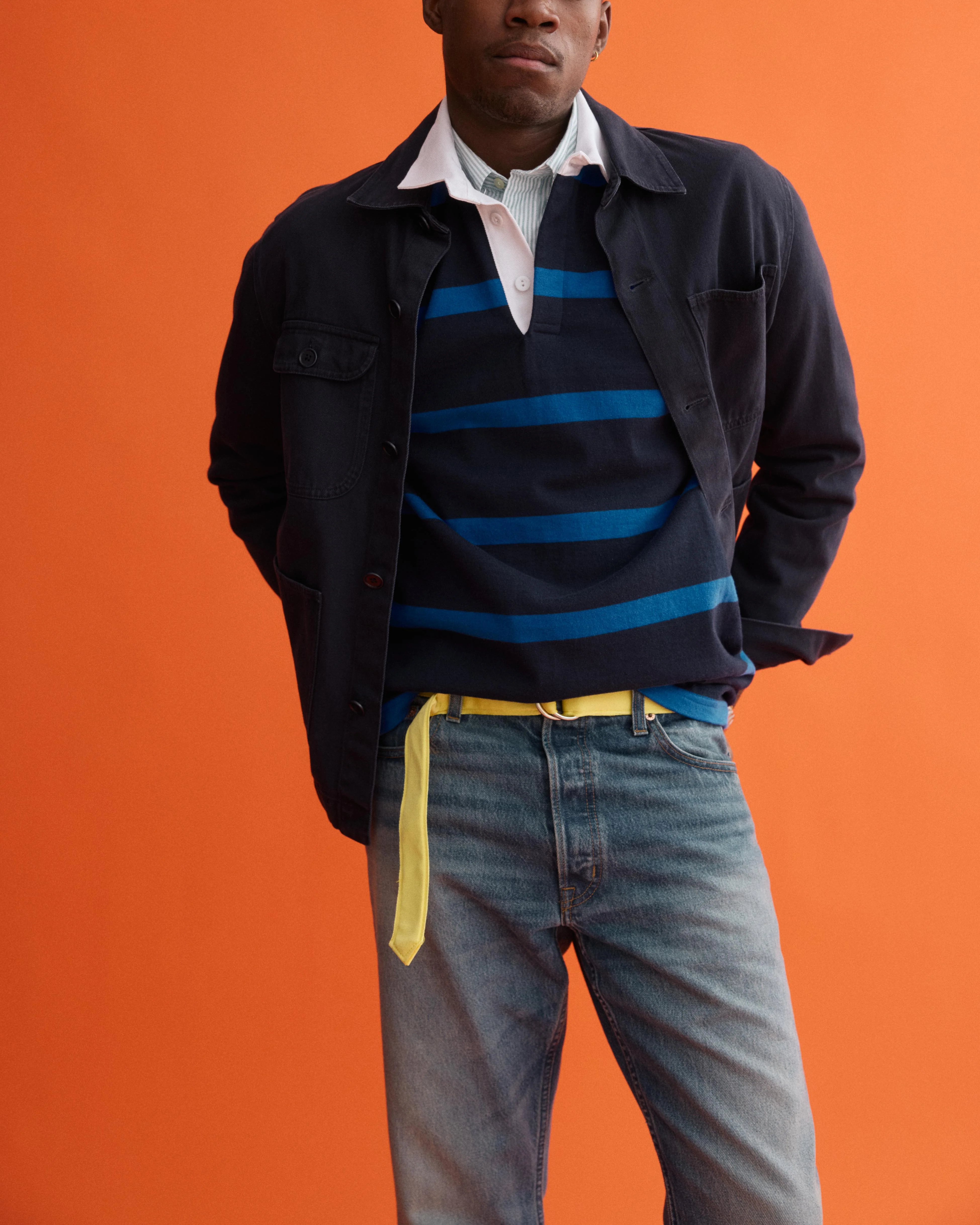 J.Press x Alex Mill Rugby Striped Shirt In Cotton - Image 6