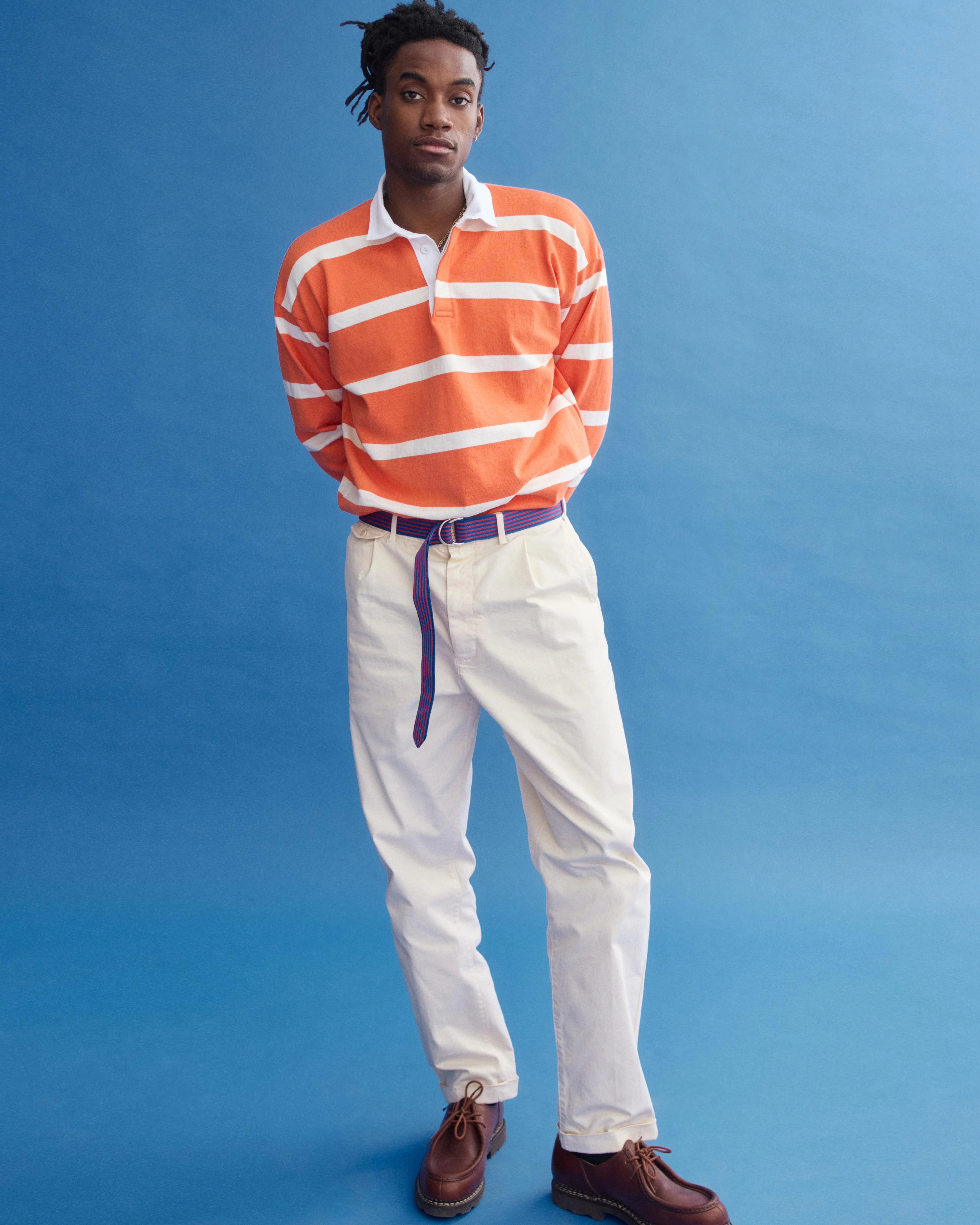 J.Press x Alex Mill Rugby Striped Shirt In Cotton