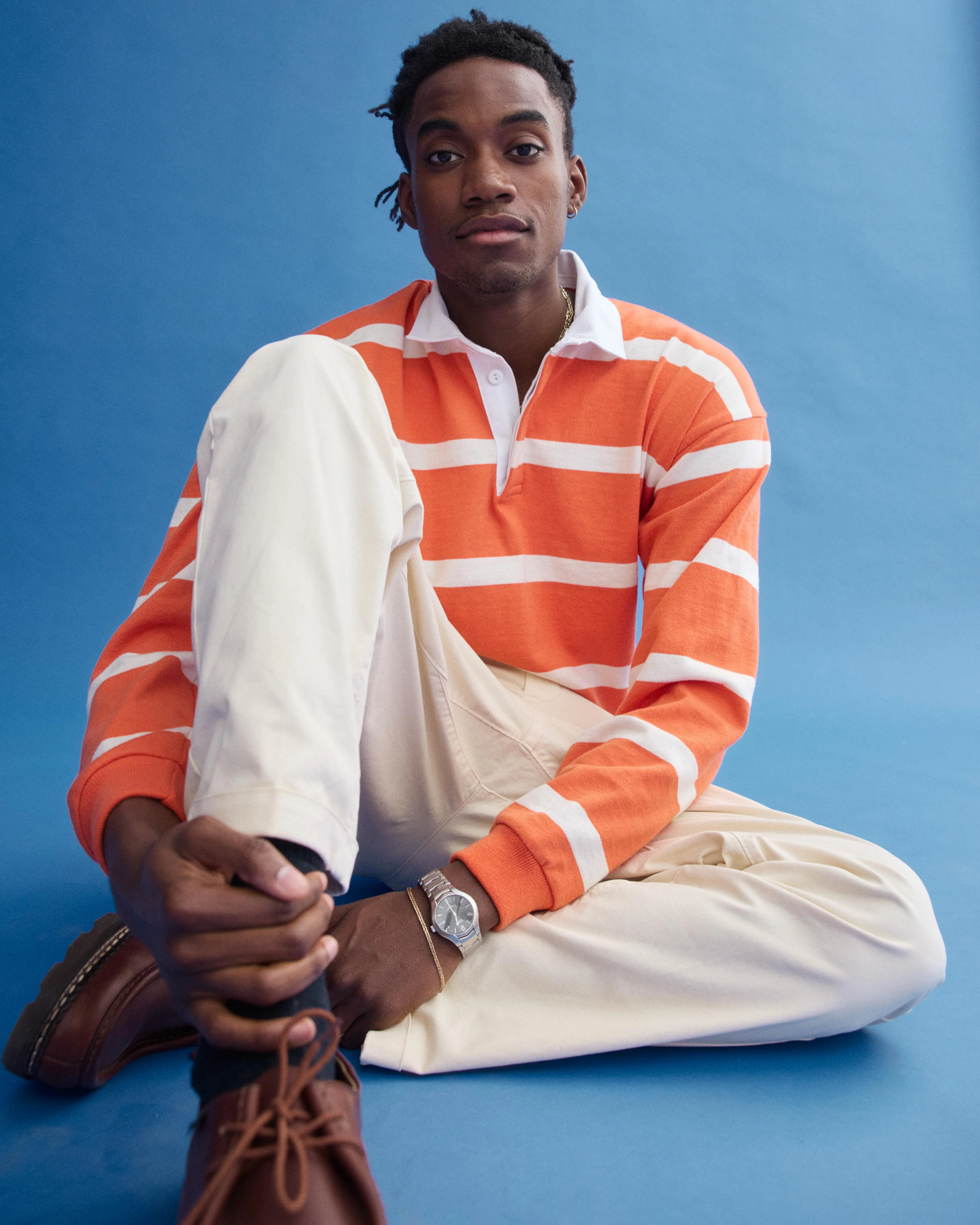 J.Press x Alex Mill Rugby Striped Shirt In Cotton - Image 3