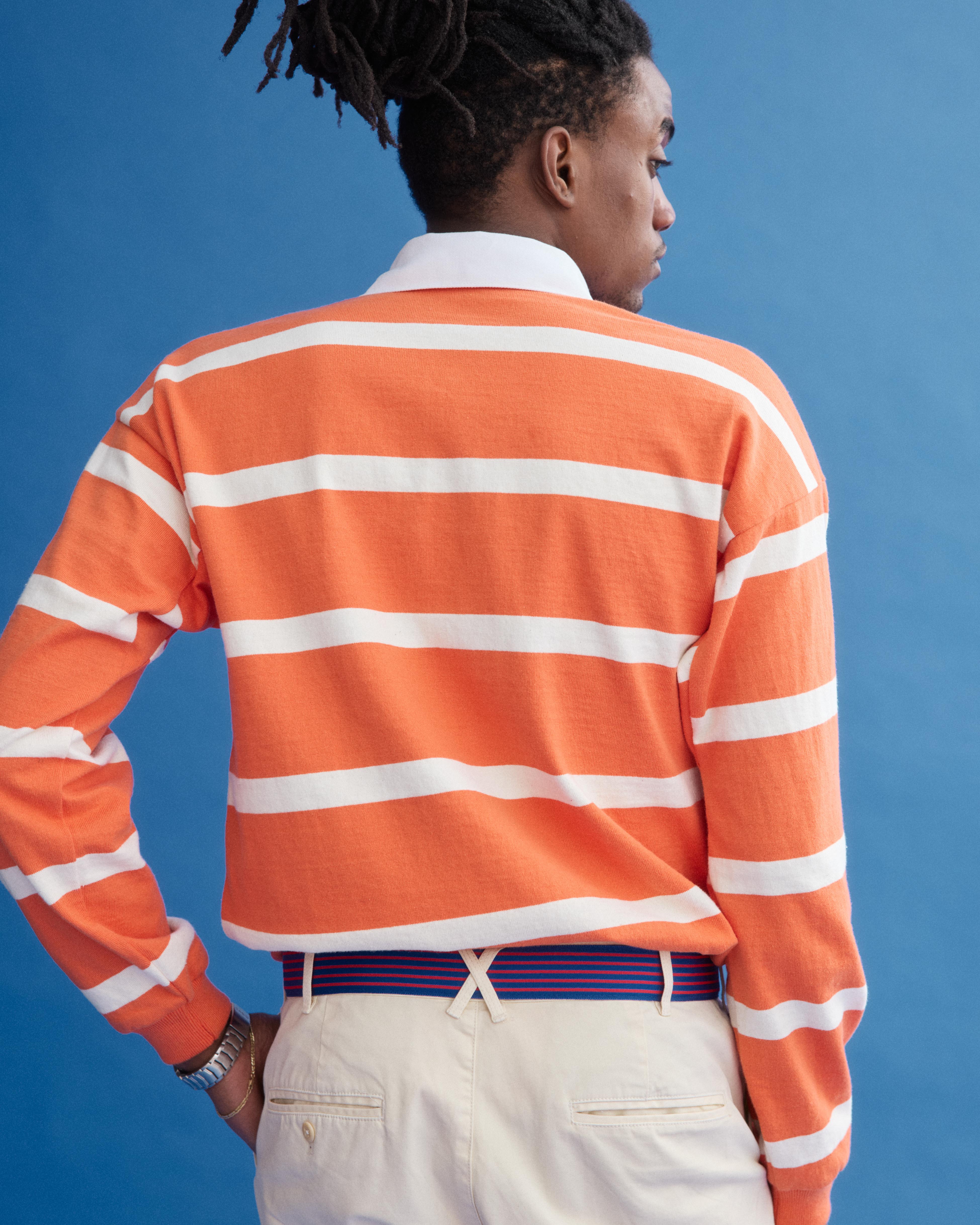 J.Press x Alex Mill Rugby Striped Shirt In Cotton - Image 4