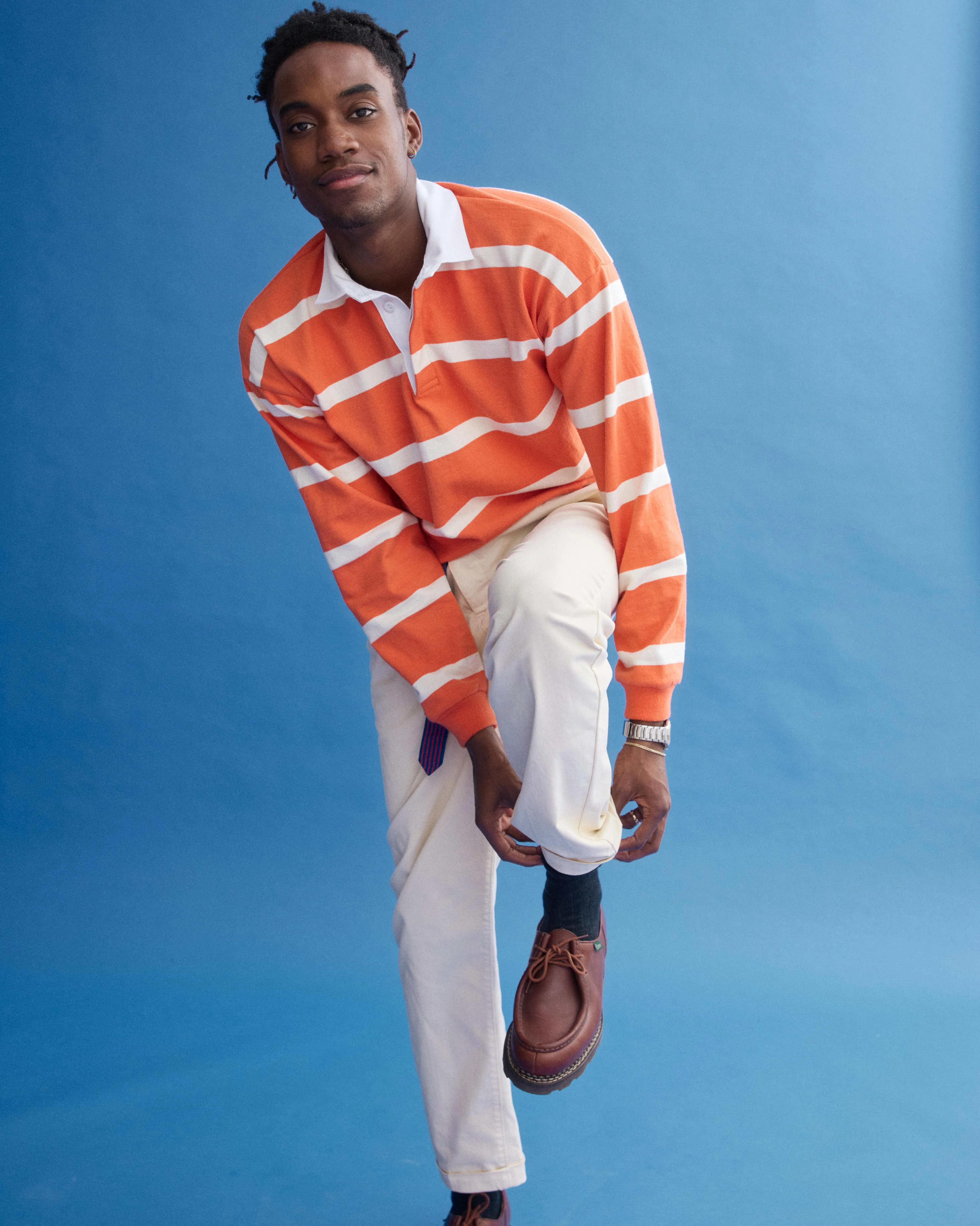 J.Press x Alex Mill Rugby Striped Shirt In Cotton - Image 5