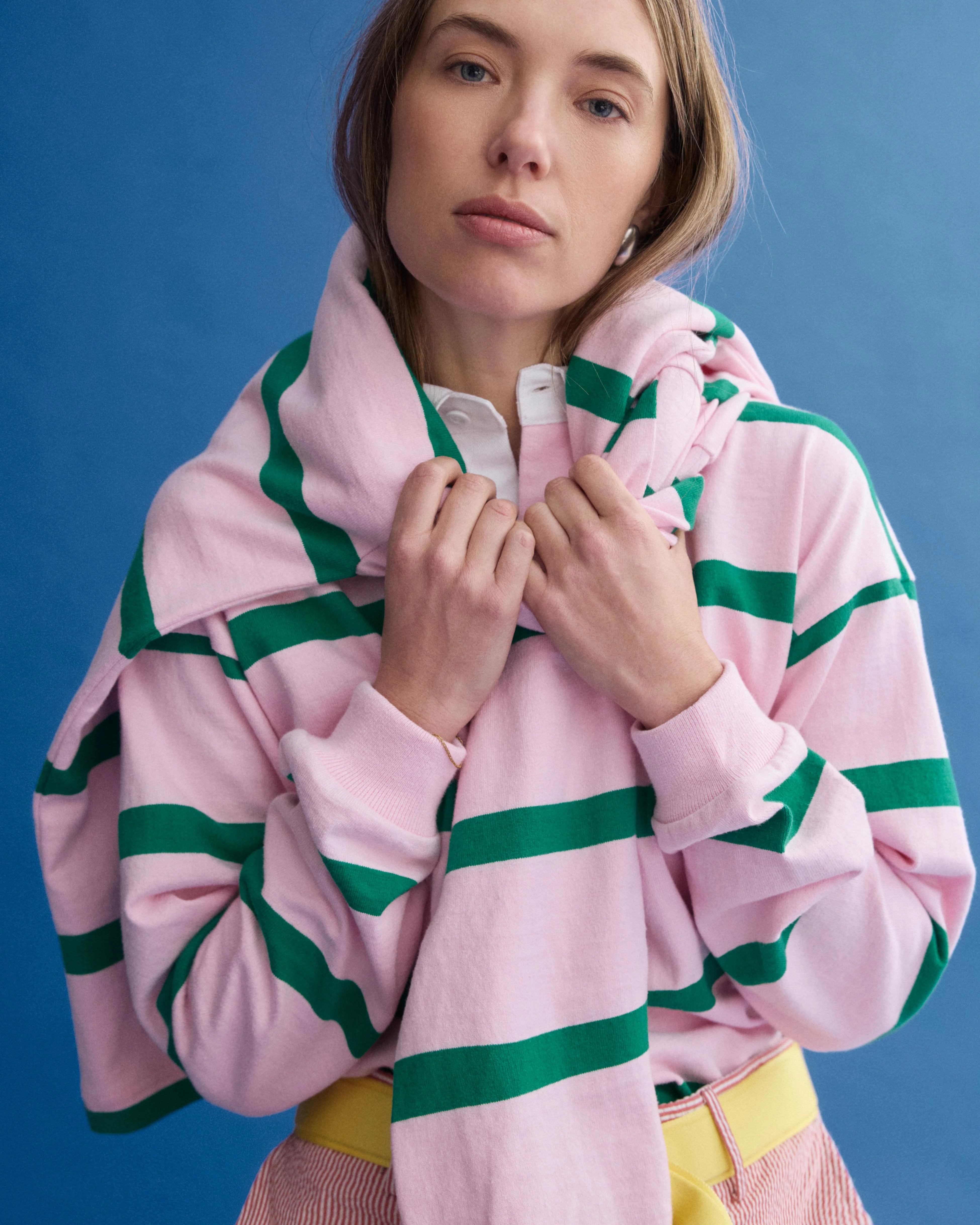 J.Press x Alex Mill Rugby Striped Shirt In Cotton - Image 3