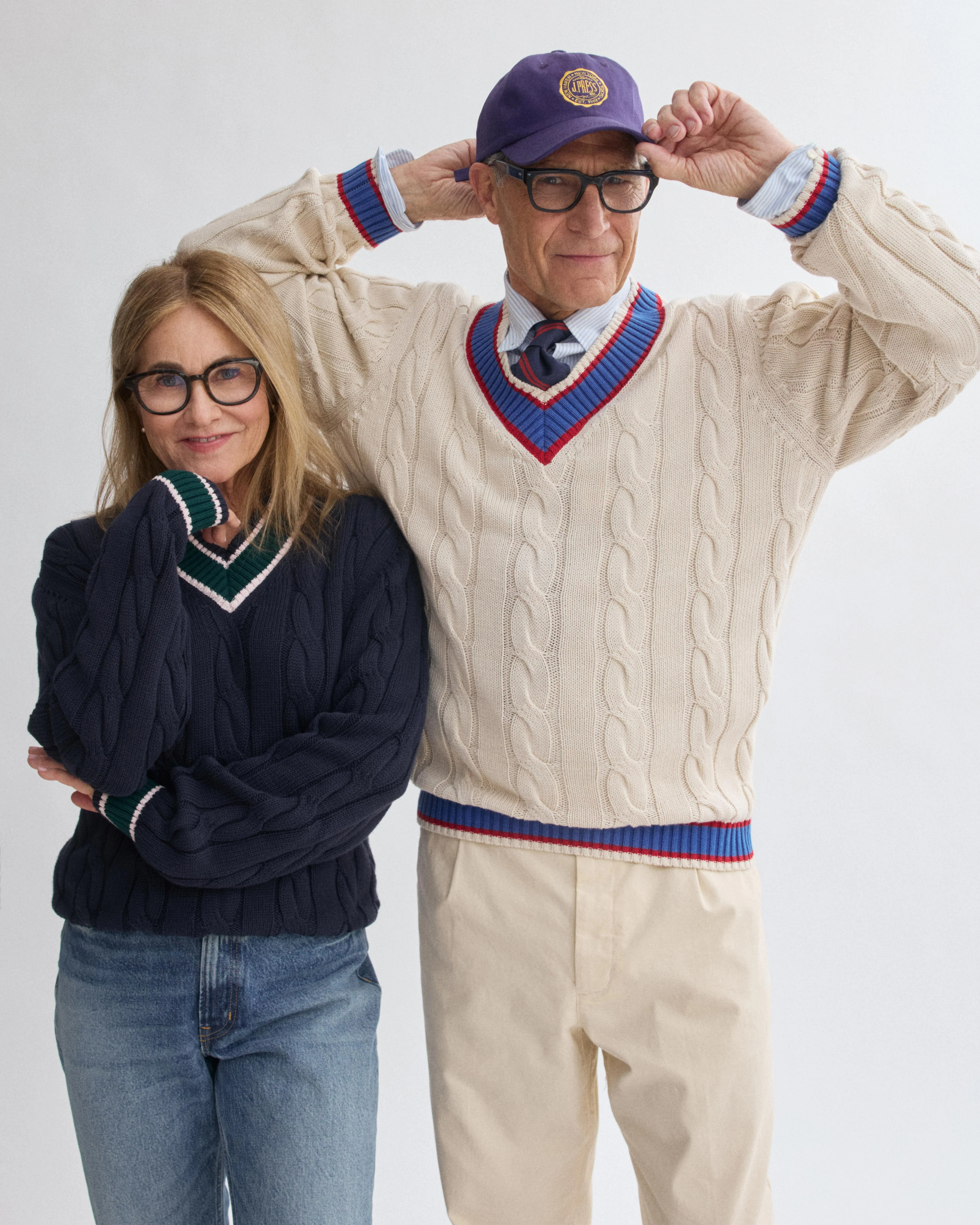 J.Press x Alex Mill Cricket Cable Sweater In Cotton