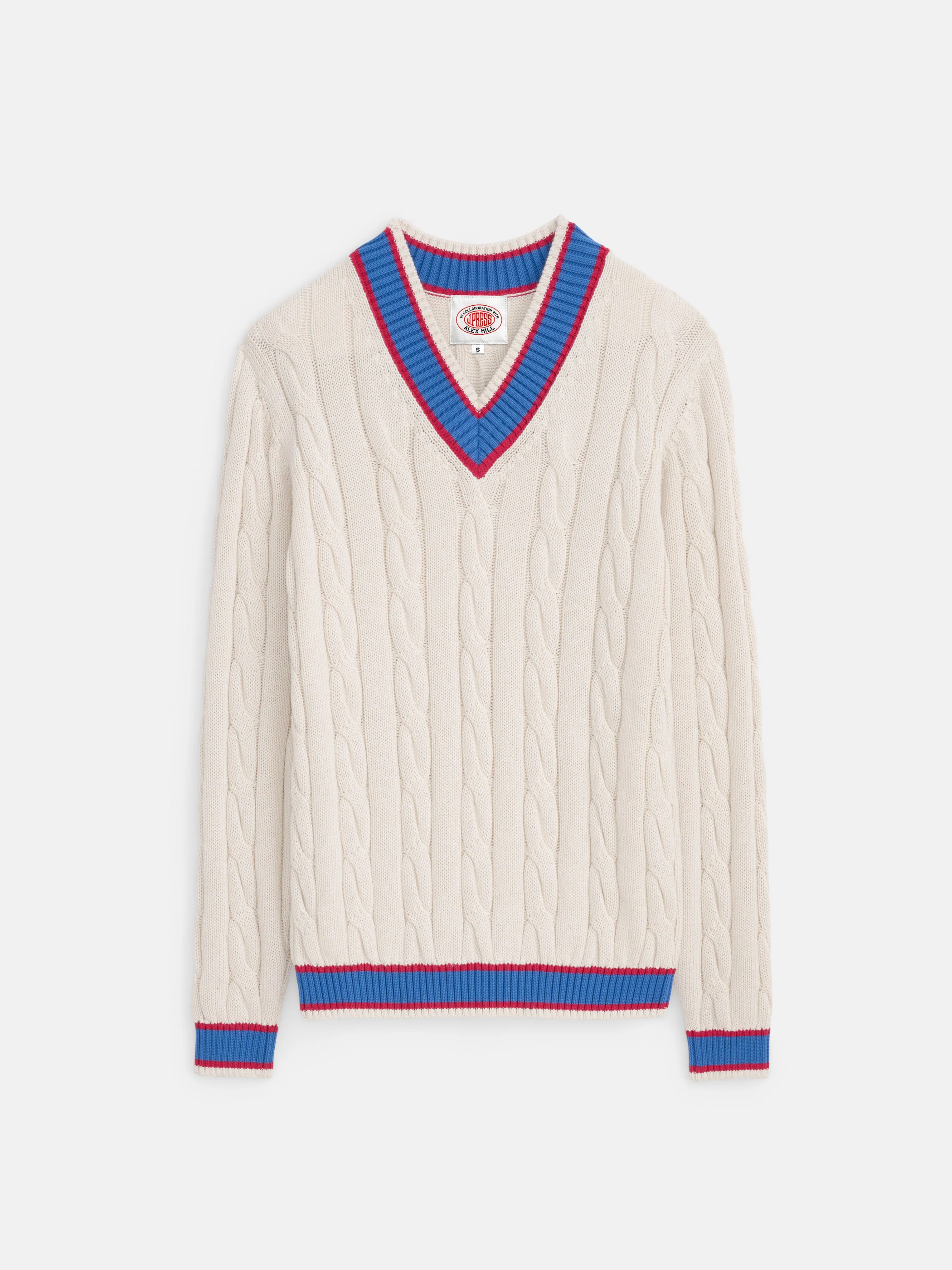 J.Press x Alex Mill Cricket Cable Sweater In Cotton - Image 2