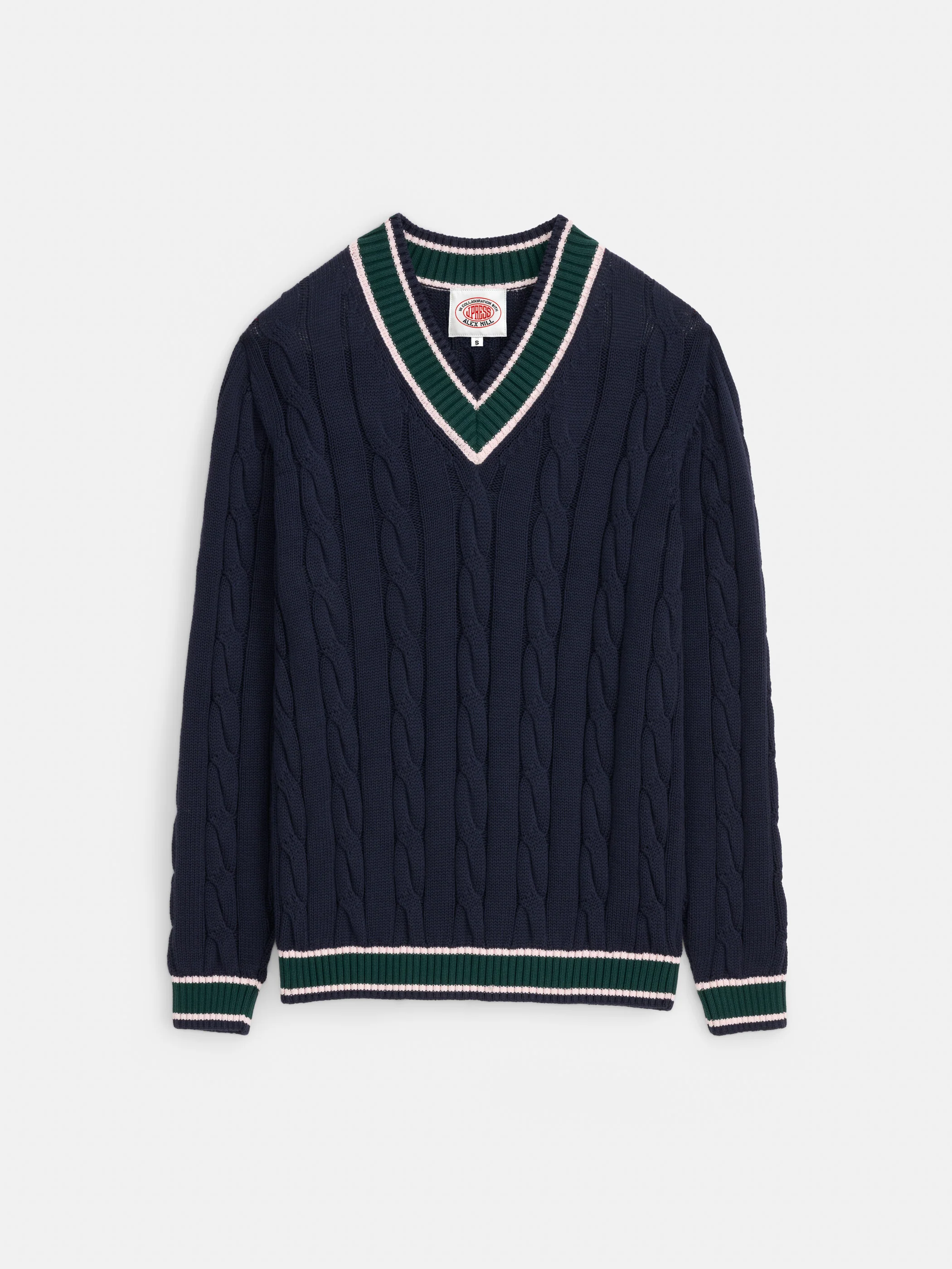 J.Press x Alex Mill Cricket Cable Sweater In Cotton - Image 2