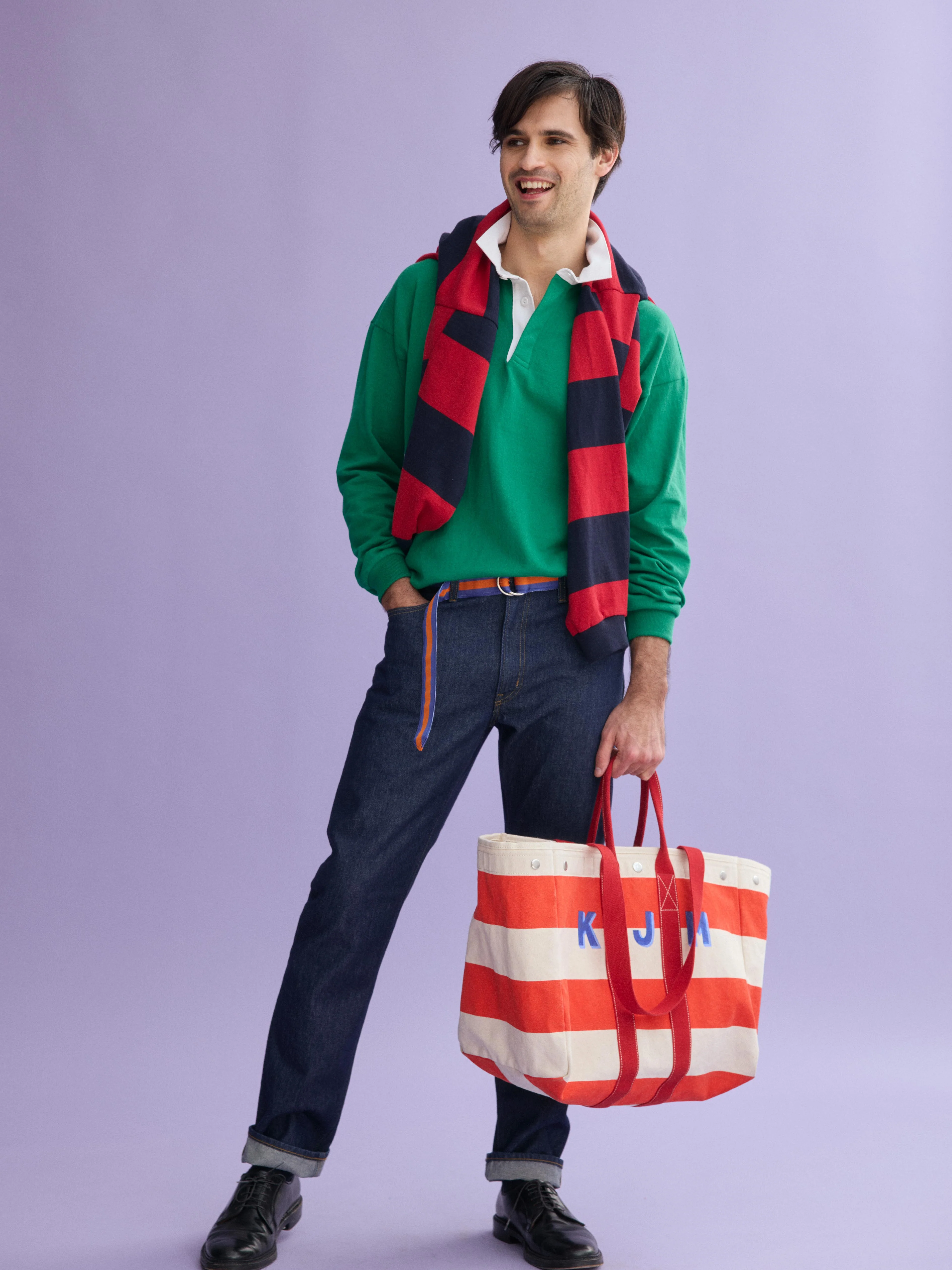 J.Press x Alex Mill Rugby Shirt In Cotton - Image 3