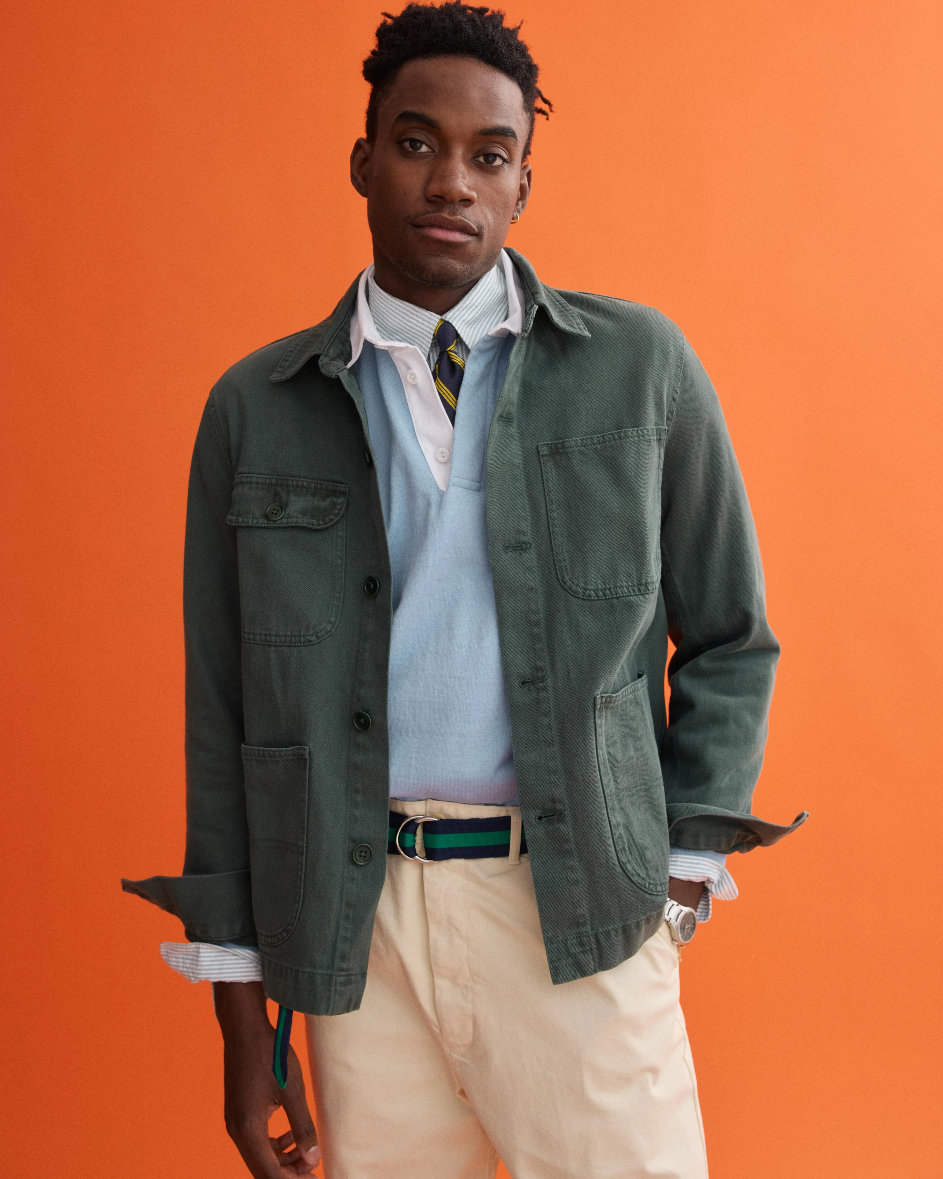 J.Press x Alex Mill Rugby Shirt In Cotton - Image 4
