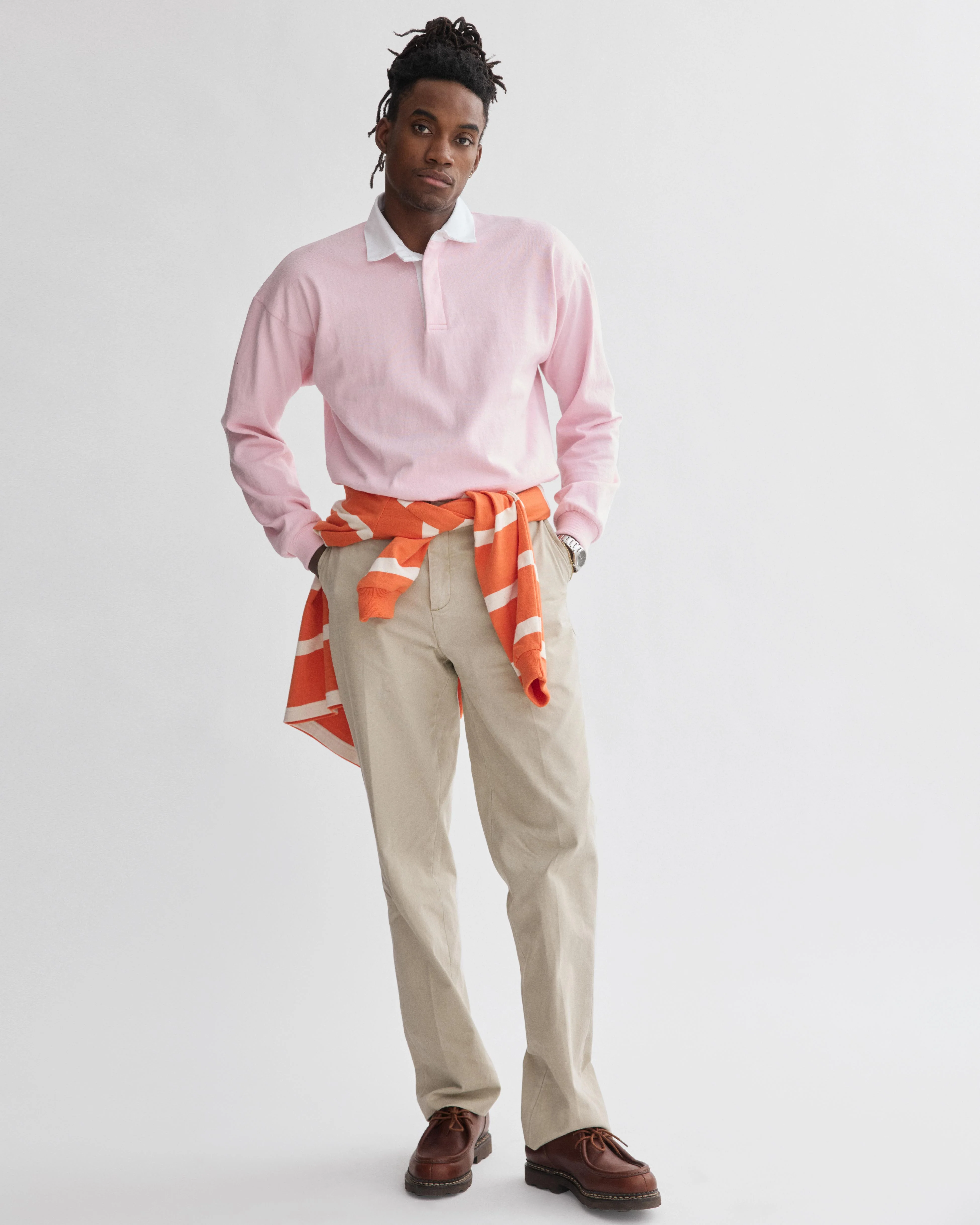 J.Press x Alex Mill Rugby Shirt In Cotton - Image 3