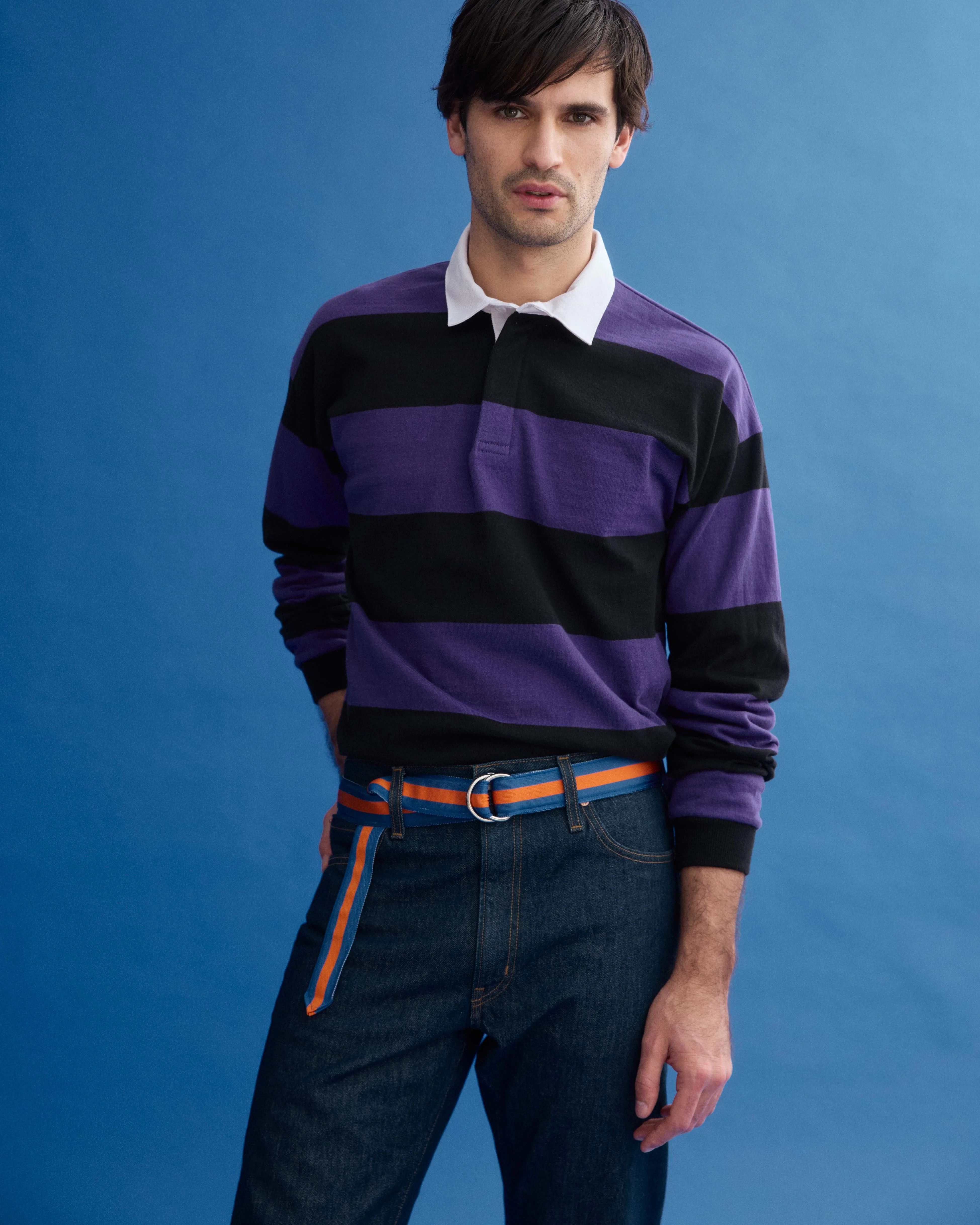 J.Press x Alex Mill Rugby Striped Shirt In Cotton
