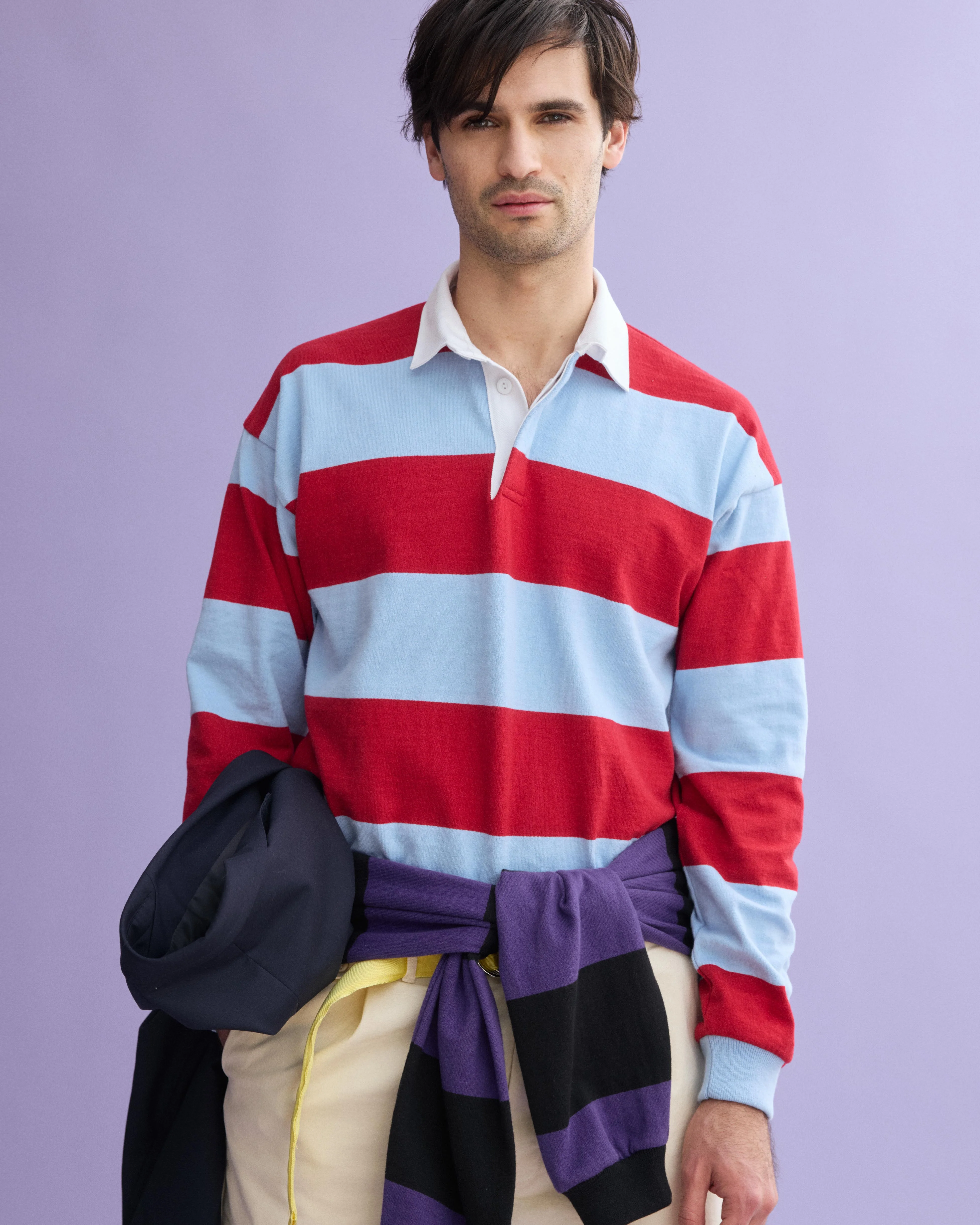 J.Press x Alex Mill Rugby Striped Shirt In Cotton