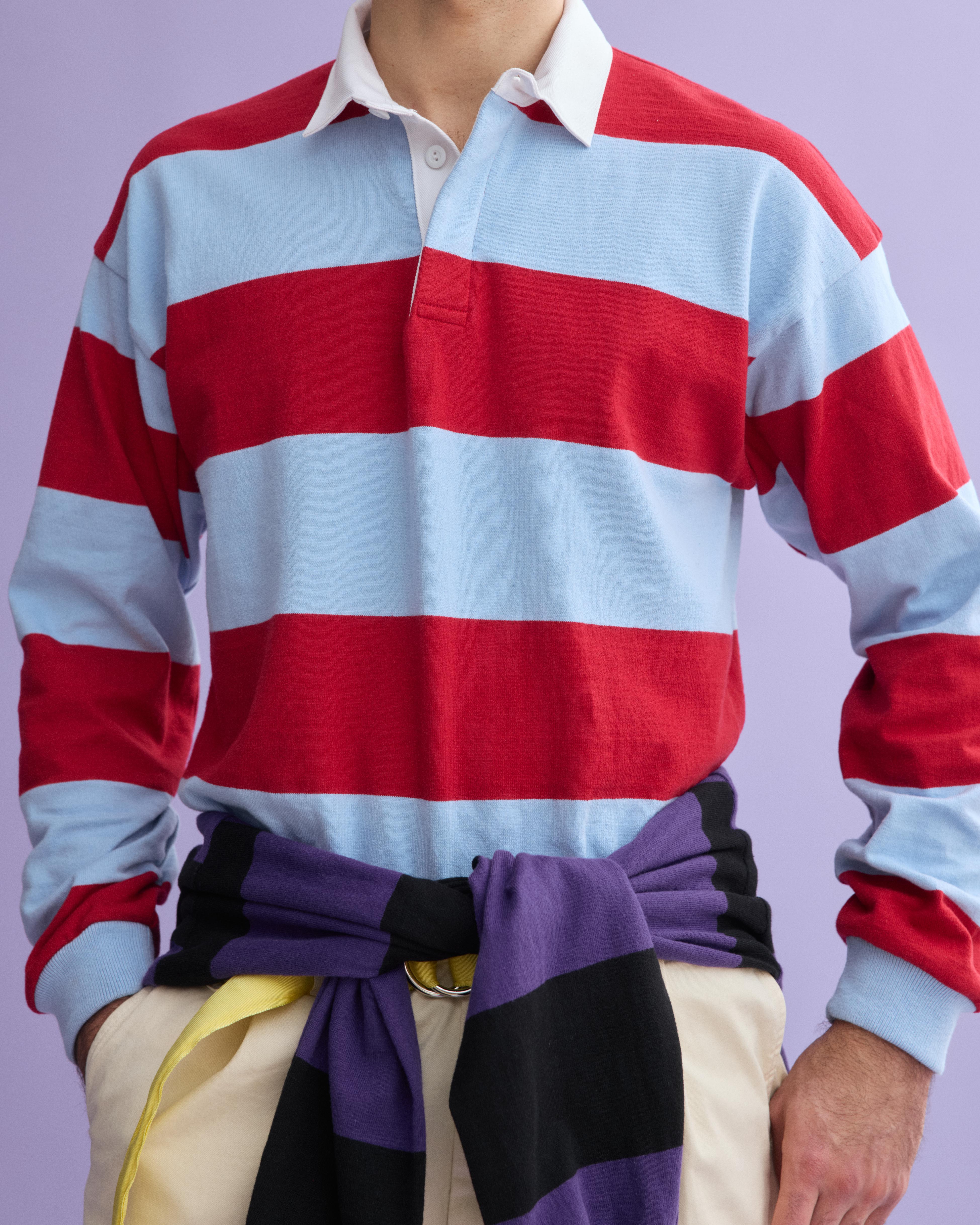 J.Press x Alex Mill Rugby Striped Shirt In Cotton - Image 3