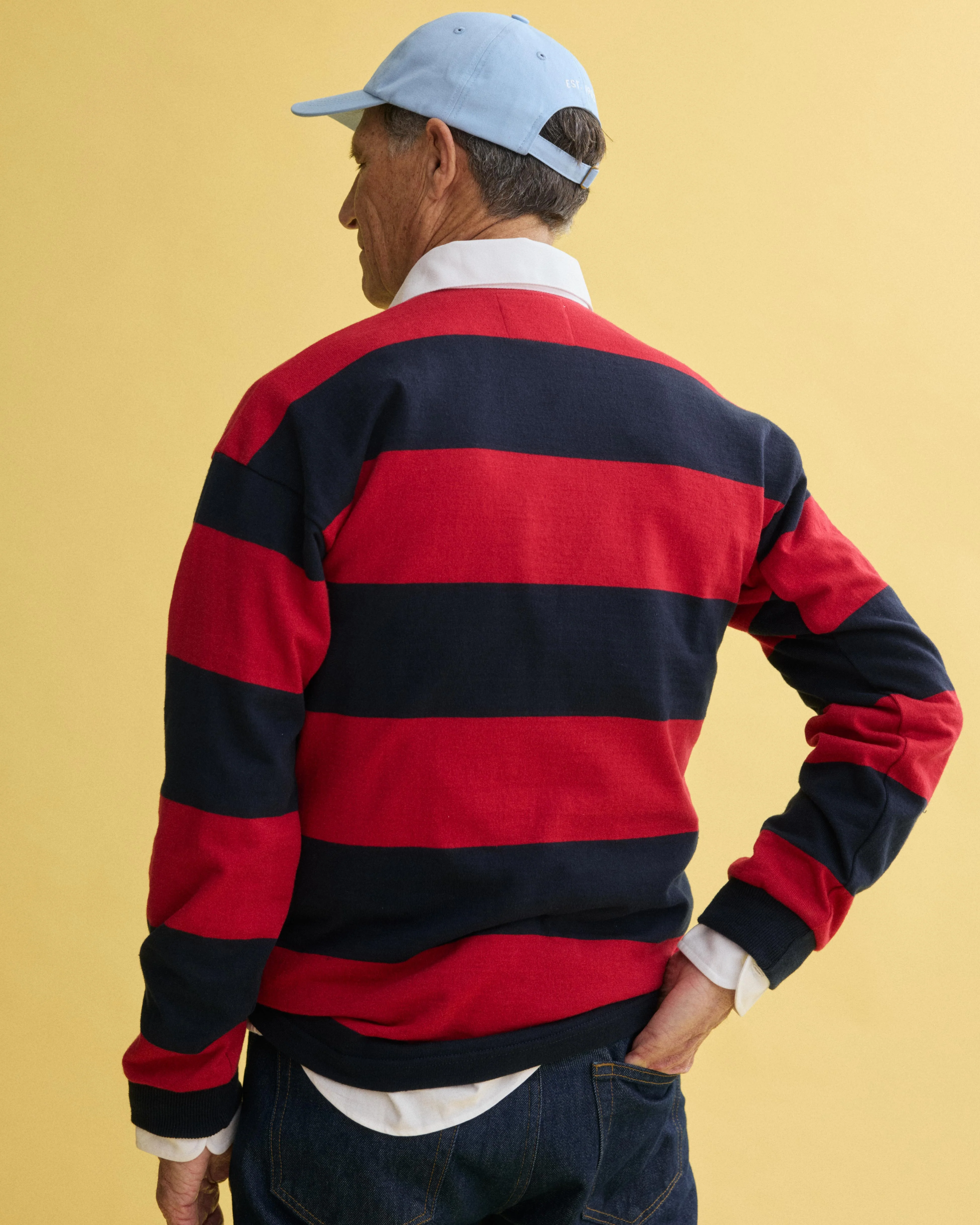 J.Press x Alex Mill Rugby Striped Shirt In Cotton - Image 4