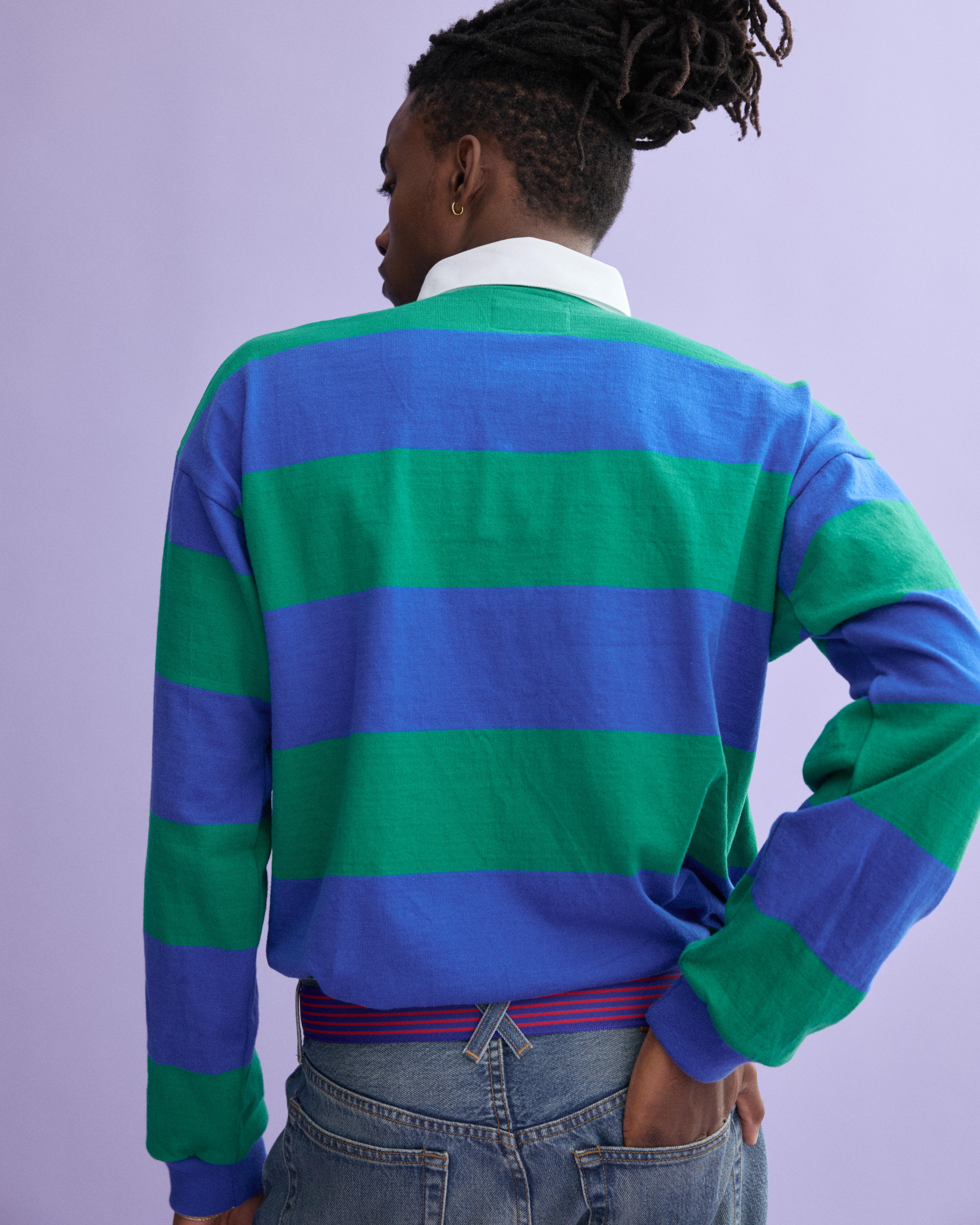 J.Press x Alex Mill Rugby Striped Shirt In Cotton - Image 4