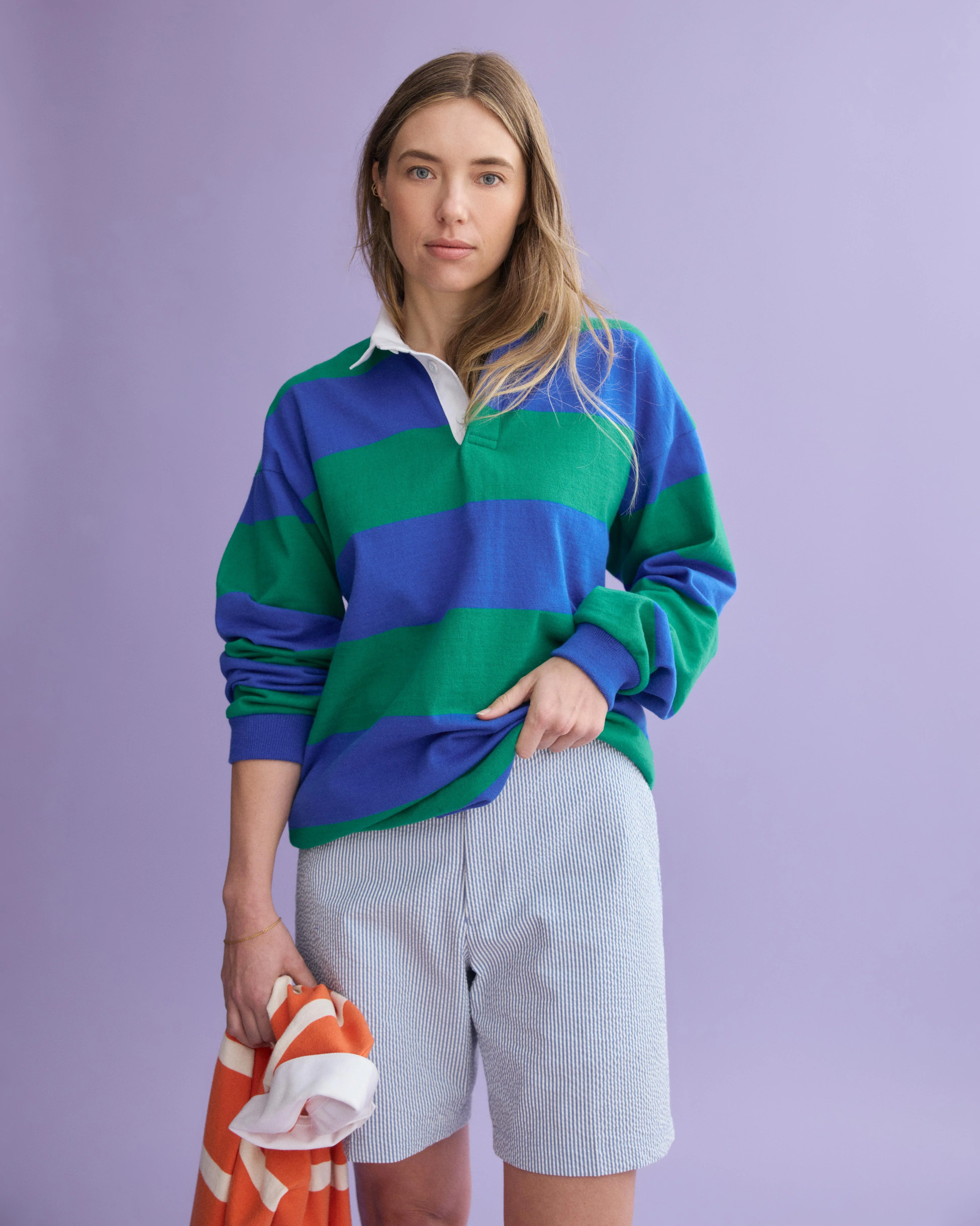 J.Press x Alex Mill Rugby Striped Shirt In Cotton - Image 5