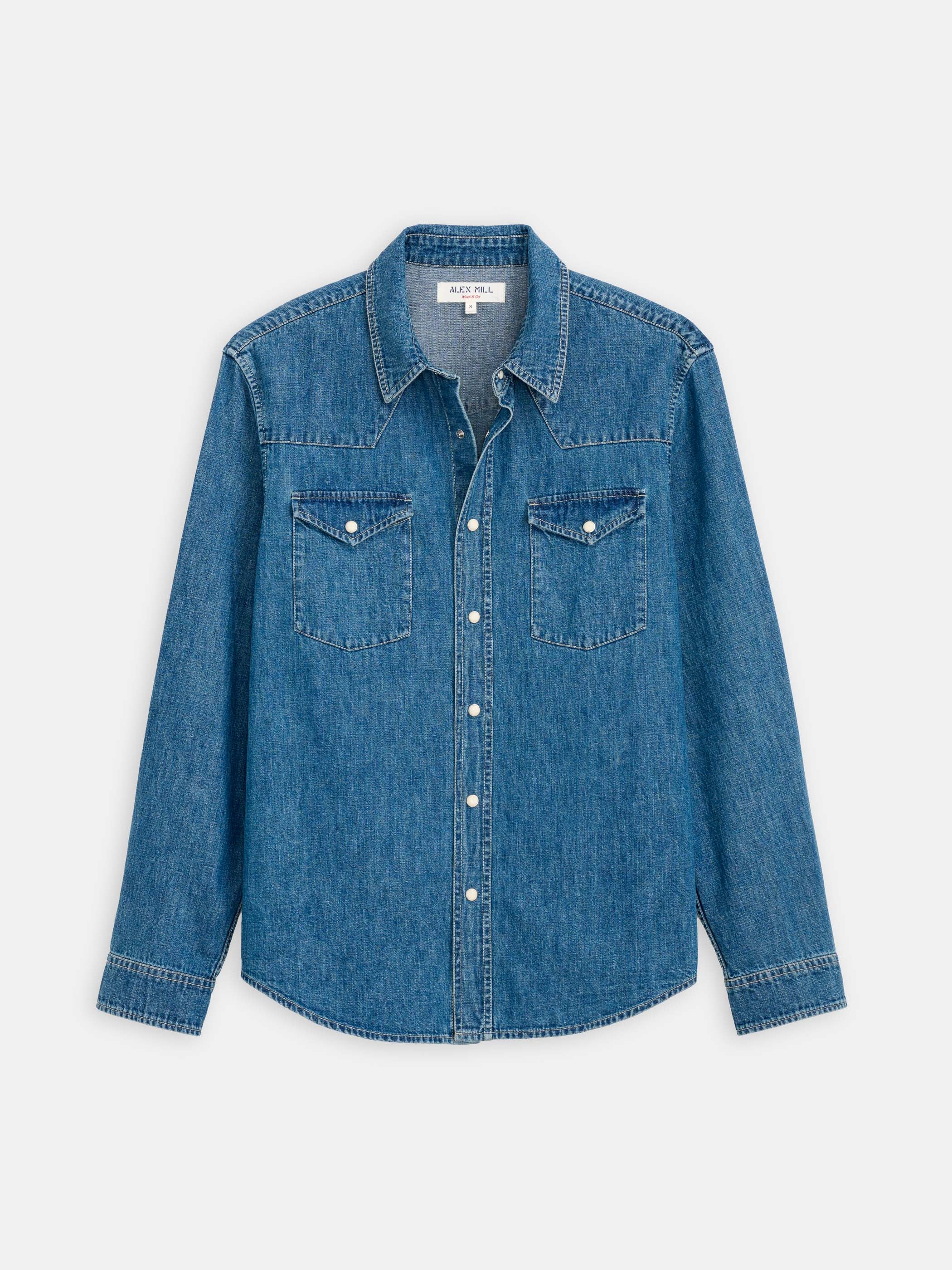 Jackson Pocket Shirt In Denim - Image 2