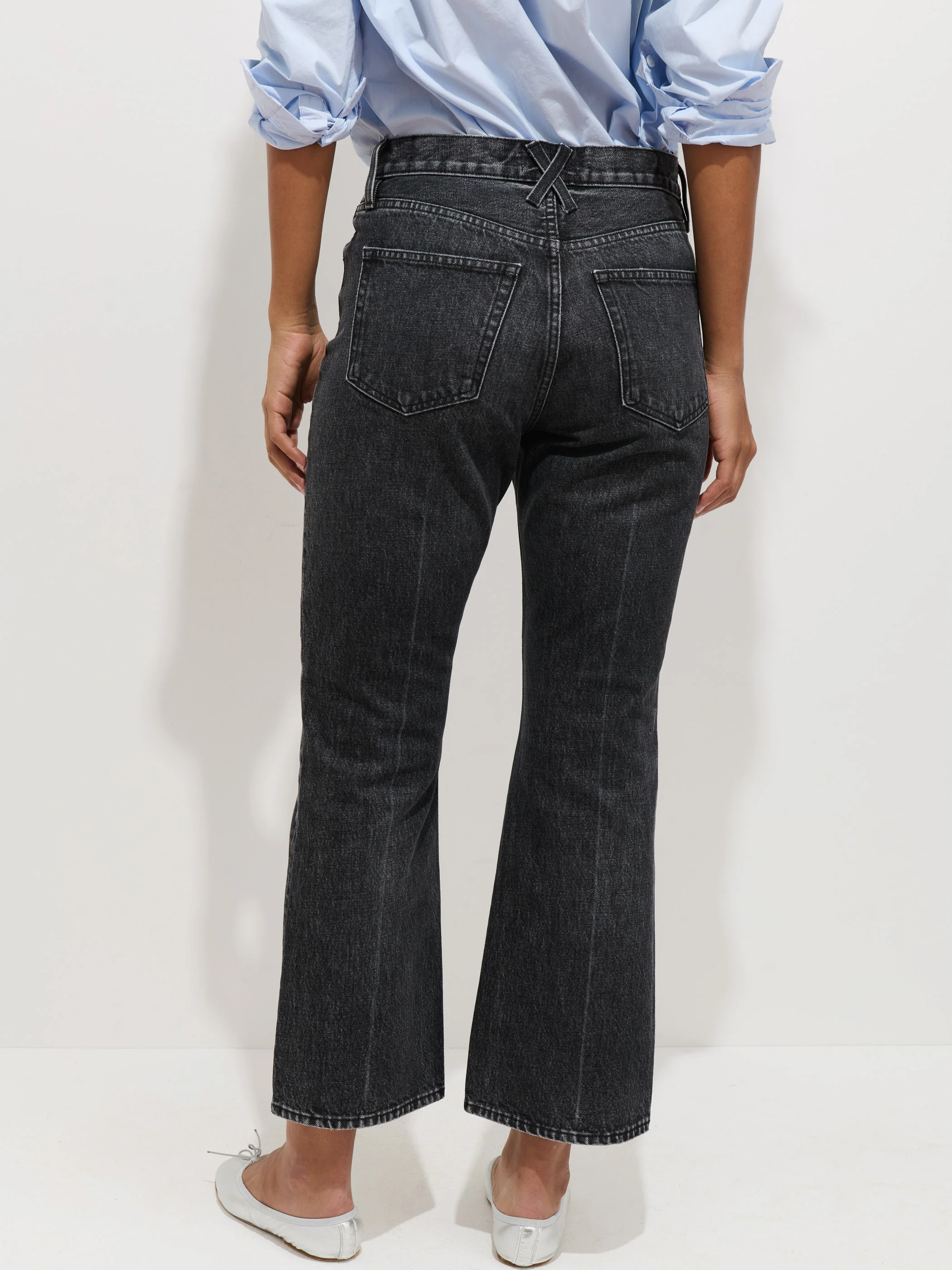 Bessette Mid Rise Boot Cut Cropped Jean - Image 4