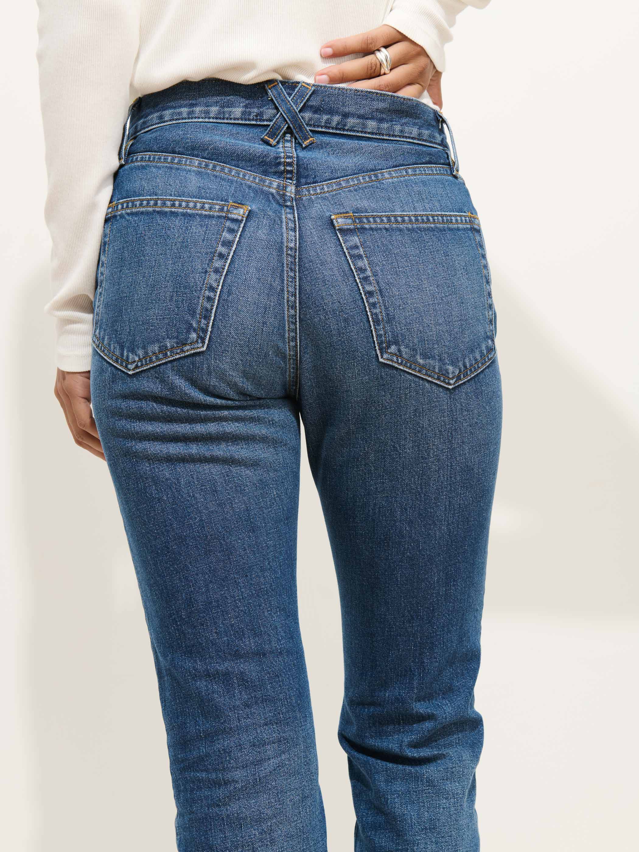 Jane Mid Rise Straight Jean - Image 5