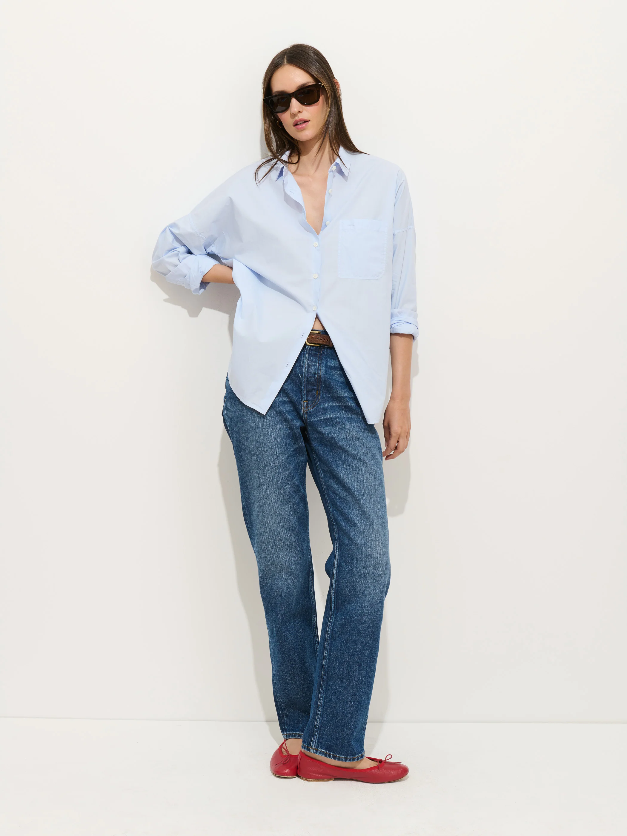 Jo Shirt In Cotton Poplin - Image 3