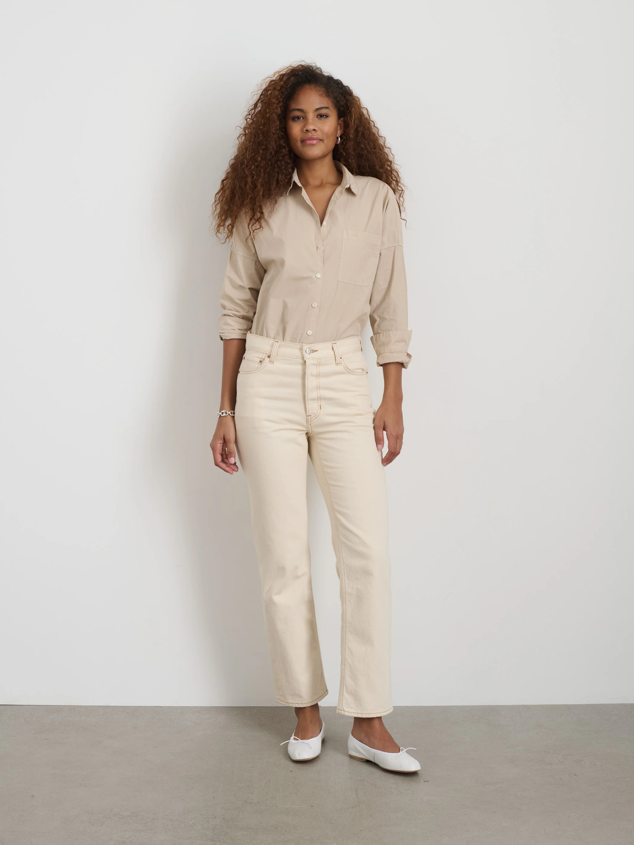 Jo Shirt In Cotton Poplin - Image 3