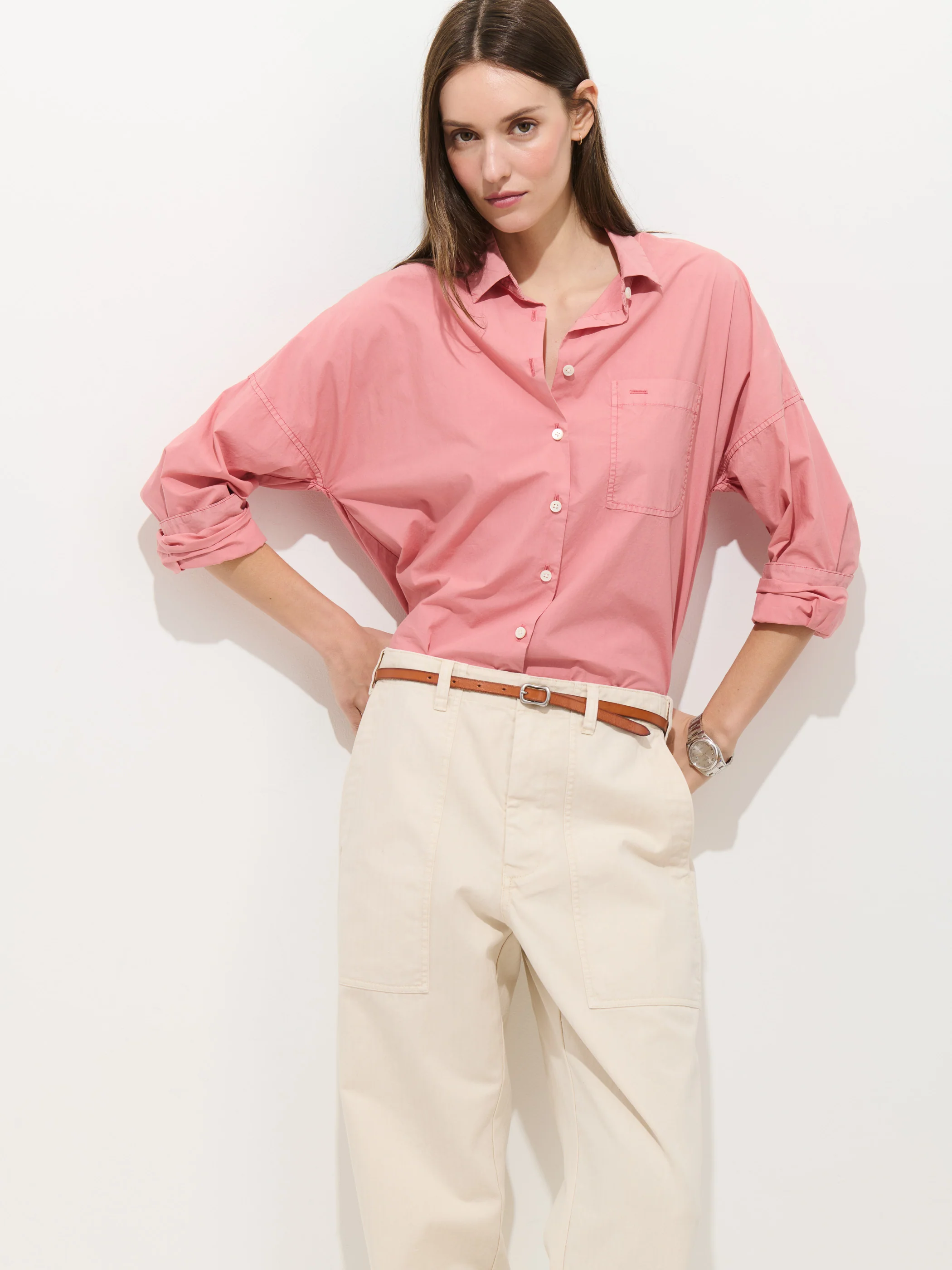 Jo Shirt In Cotton Poplin - Image 4