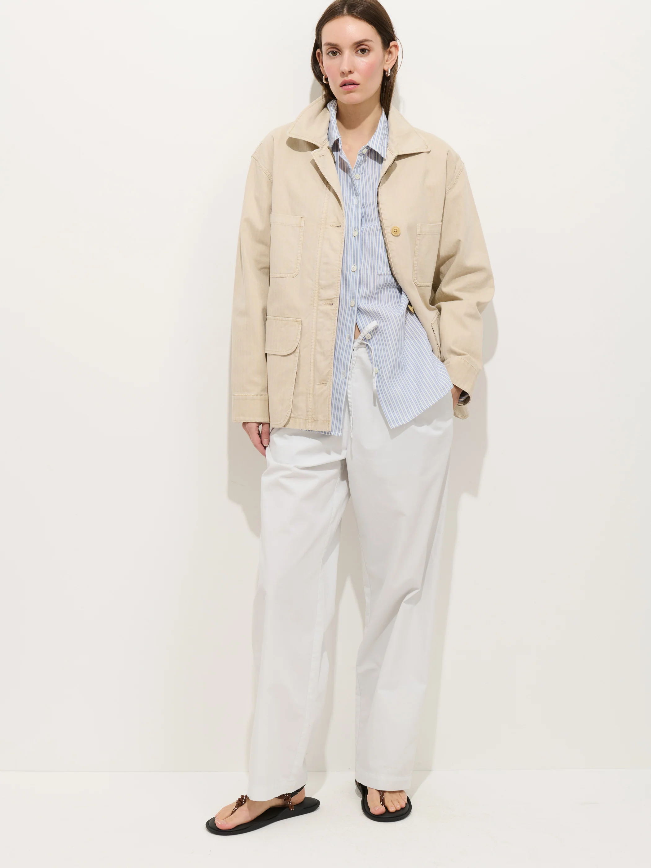 Jo Shirt In Double Gauze Stripe - Image 7