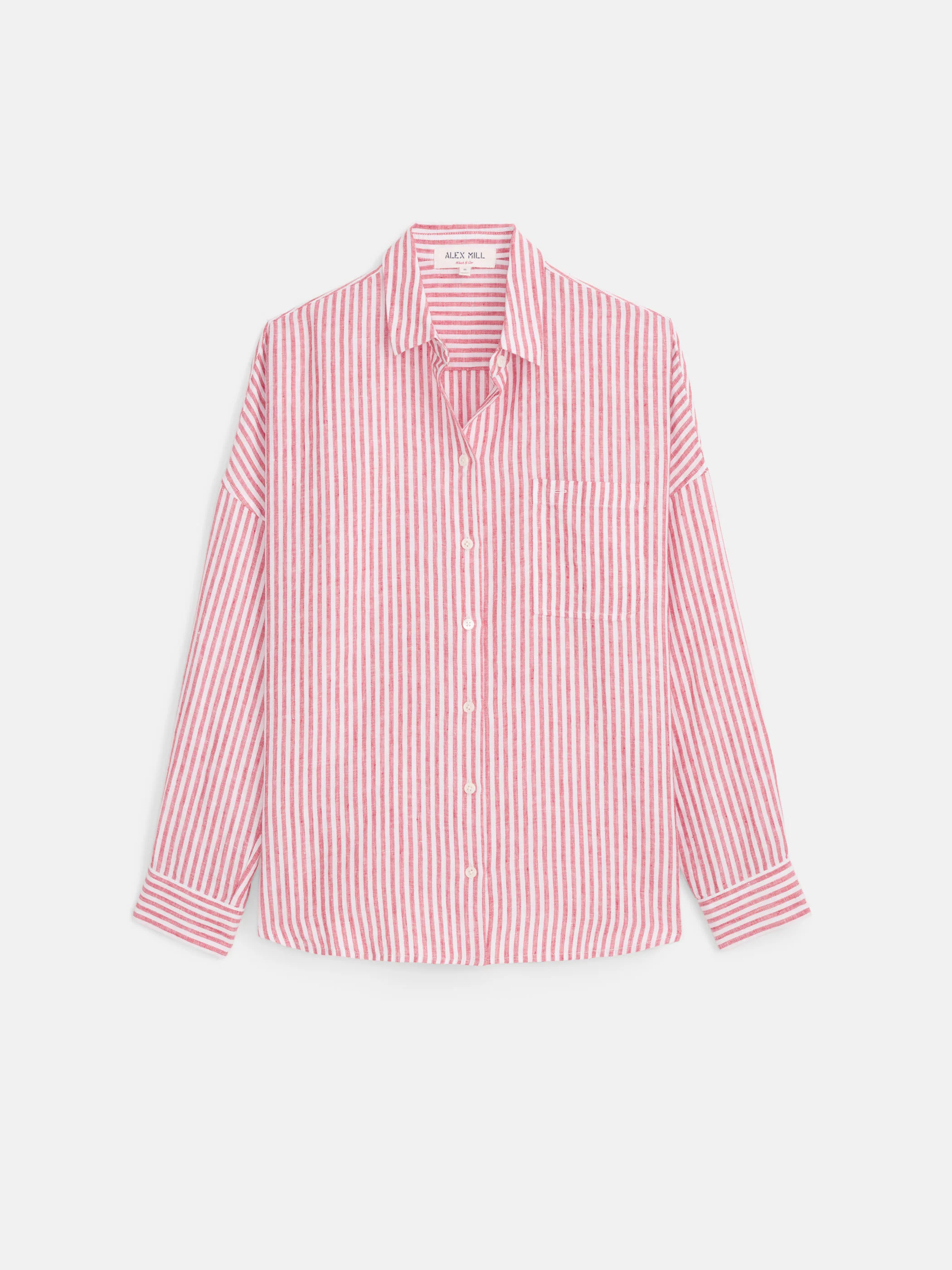 Jo Striped Shirt In Linen - Image 2