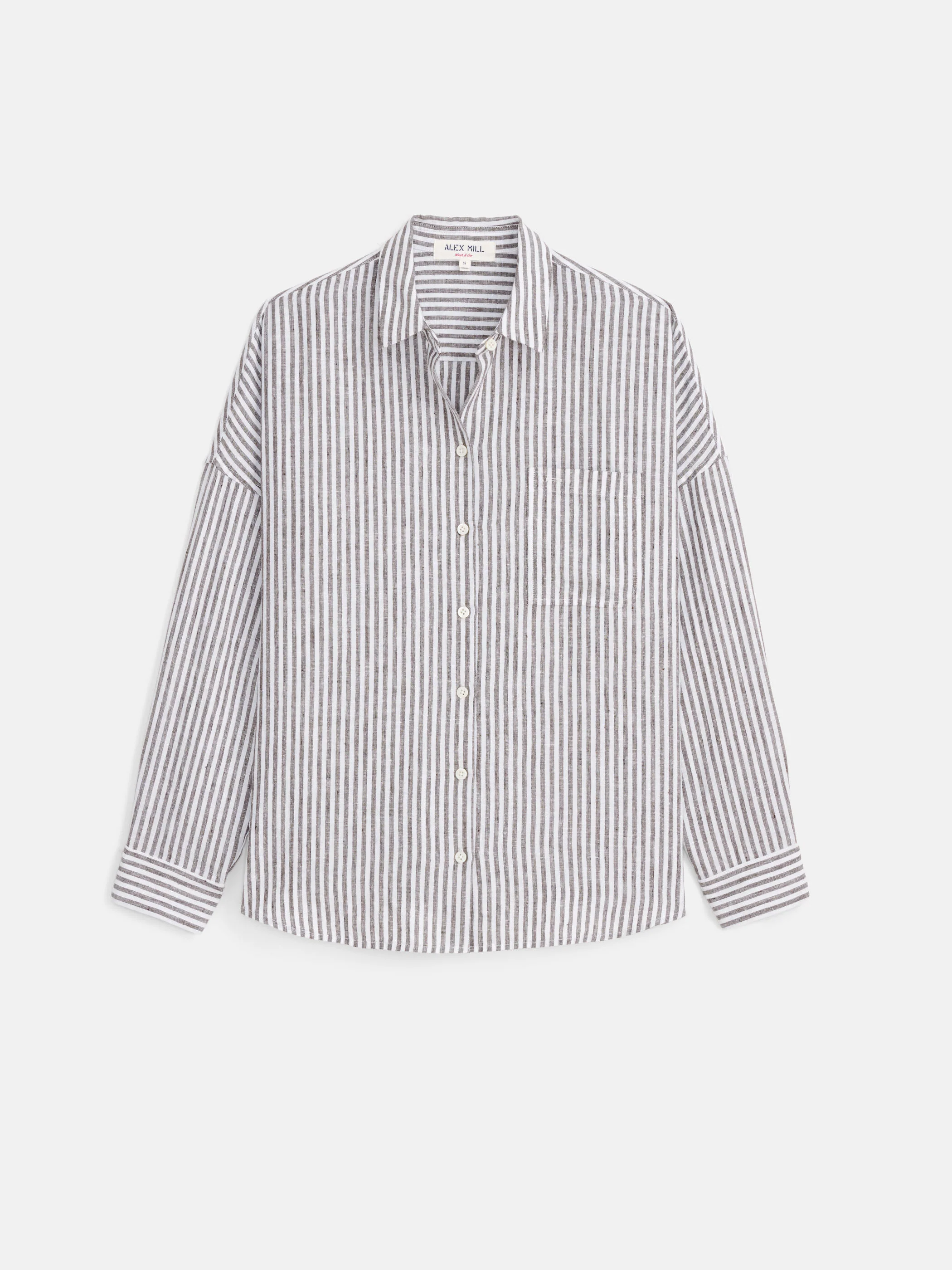 Jo Striped Shirt In Linen - Image 2