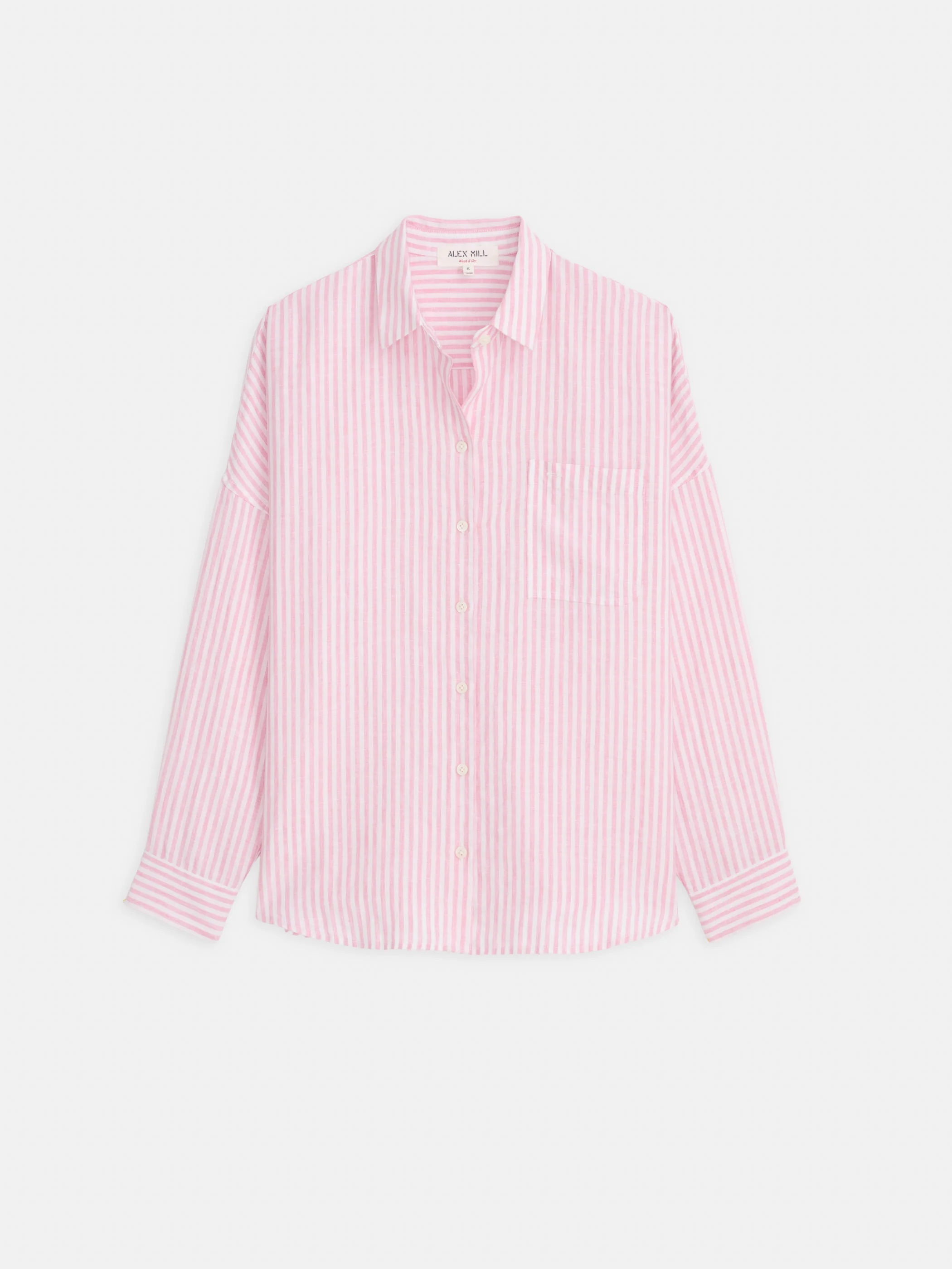 Jo Striped Shirt In Linen - Image 2