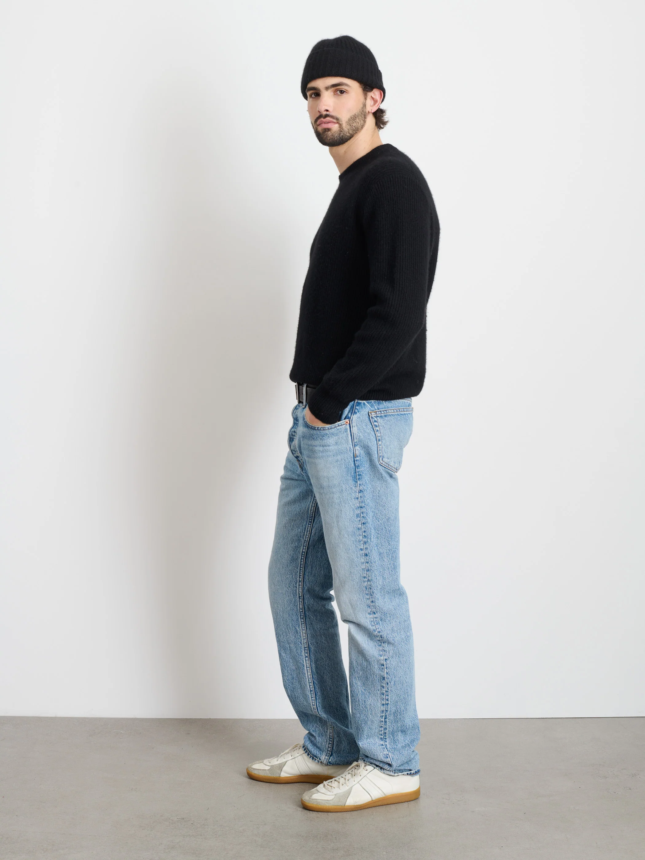 Jordan Sweater In Washed Cashmere - Image 4