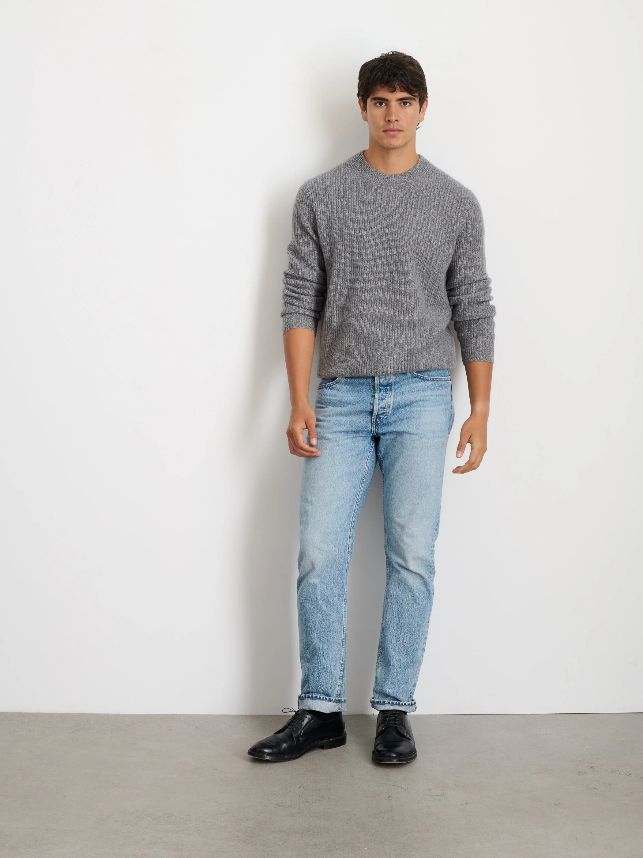 Jordan Sweater in Washed Cashmere - Image 3
