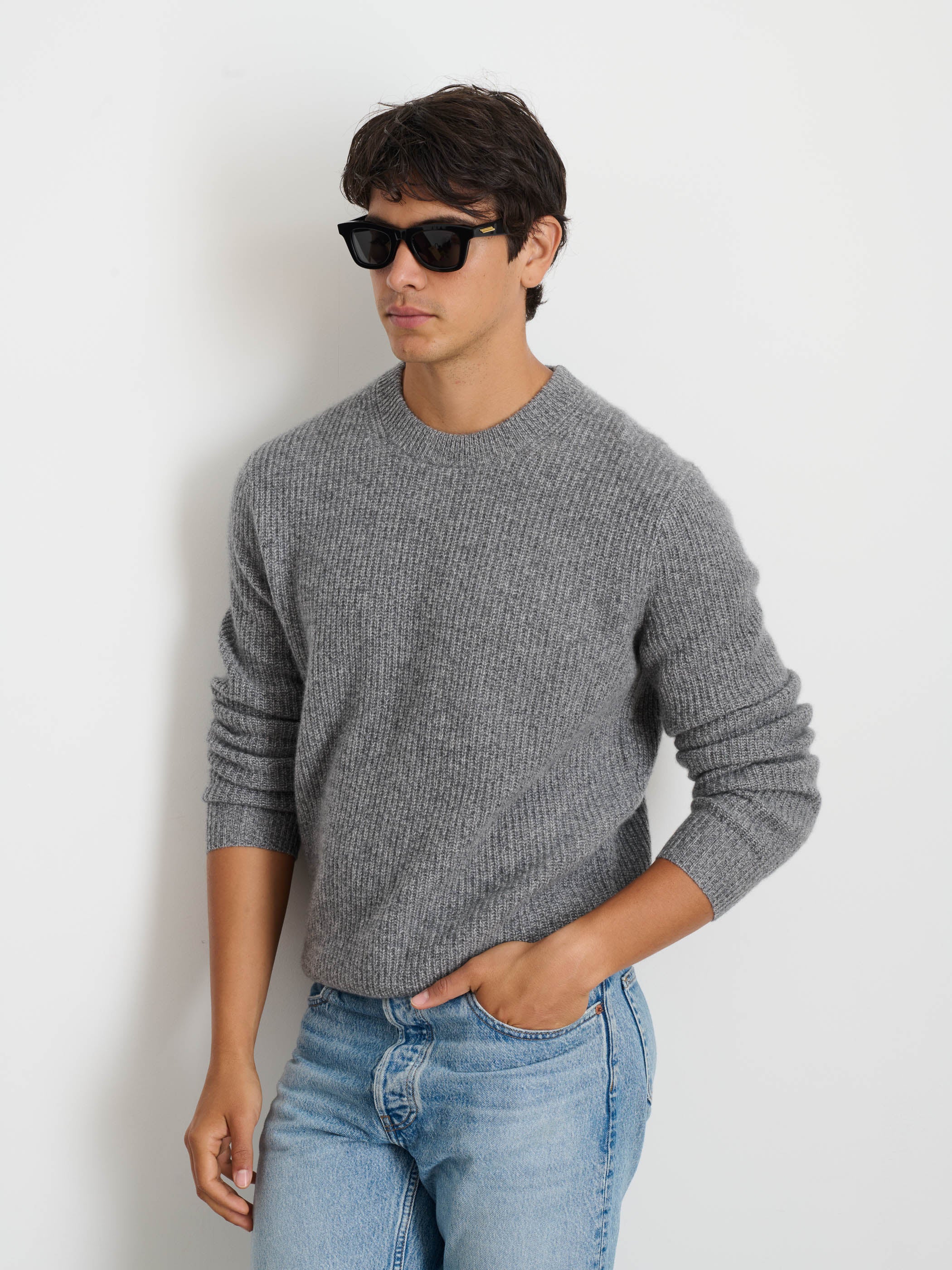 Jordan Sweater in Washed Cashmere - Image 6
