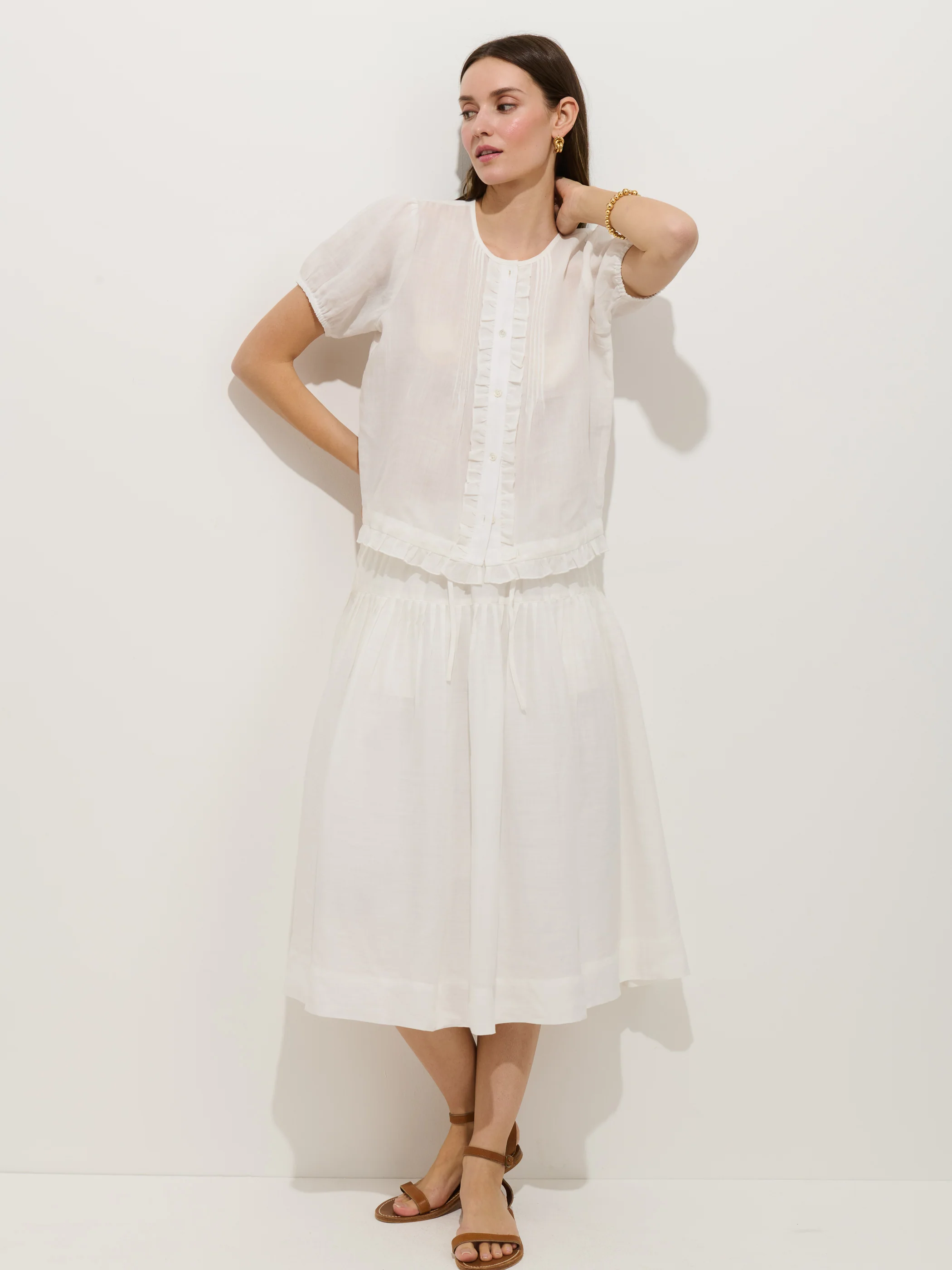 Brittany Skirt In Ramie