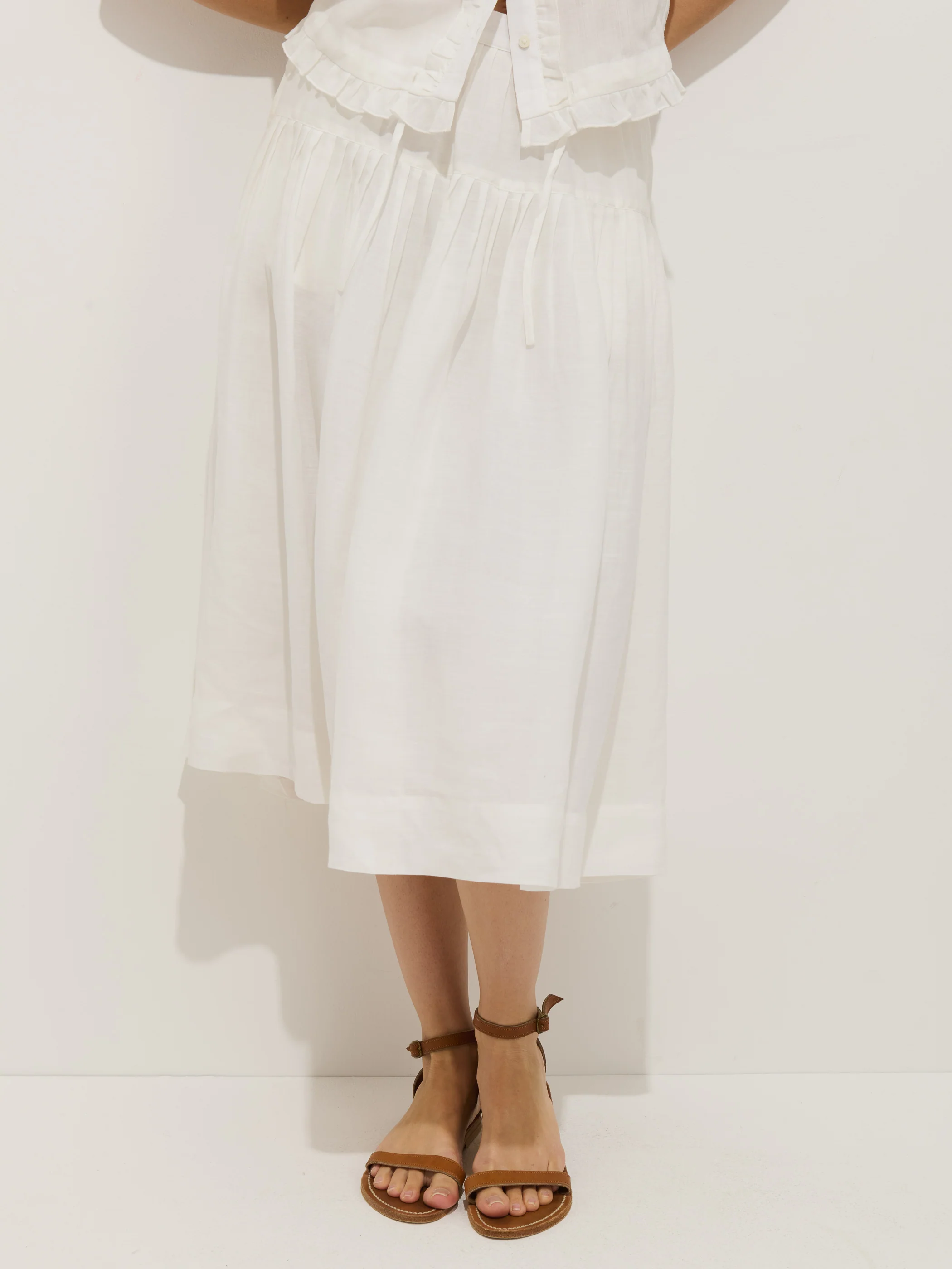 Brittany Skirt In Ramie - Image 3