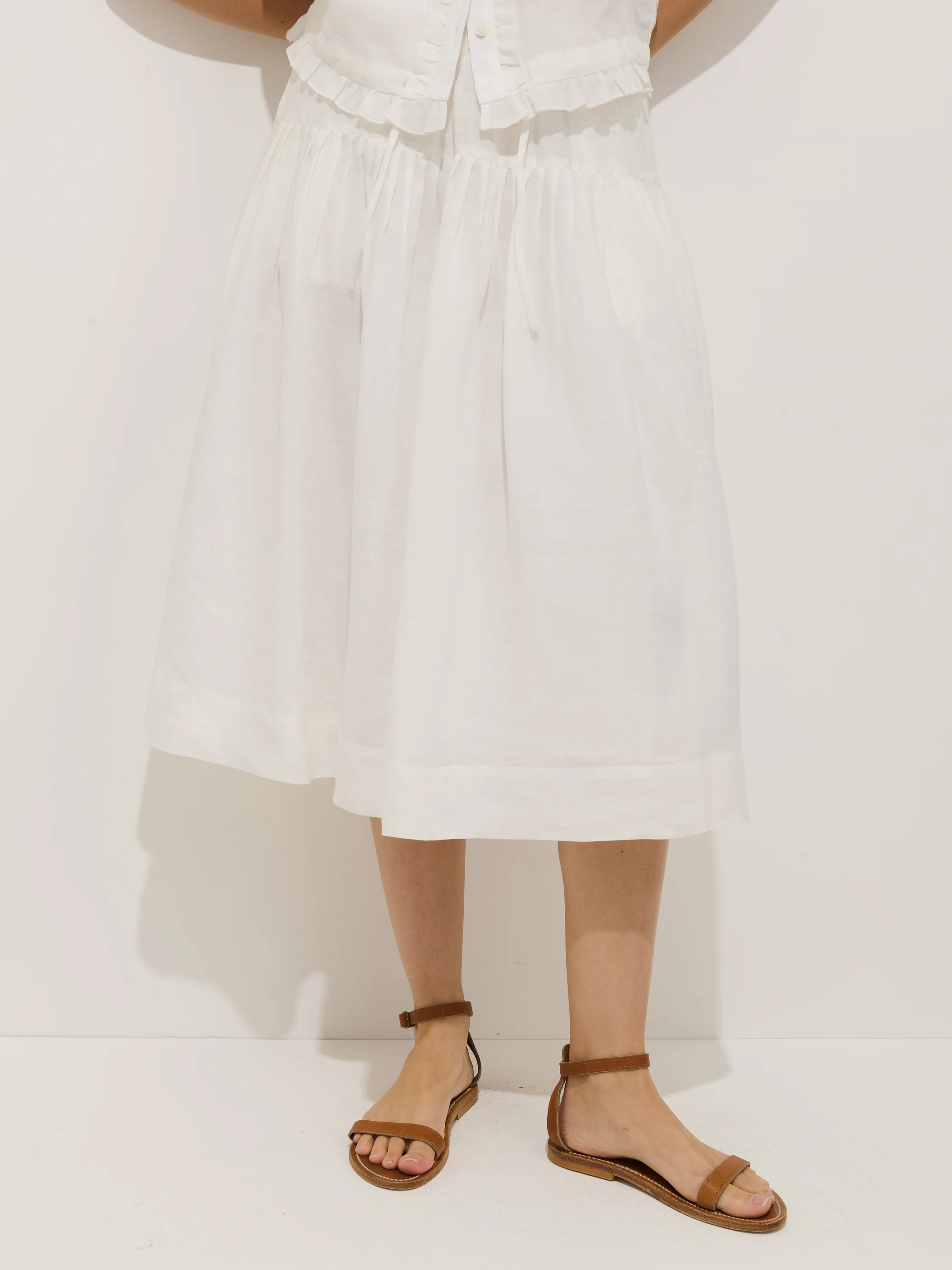 Brittany Skirt In Ramie - Image 5