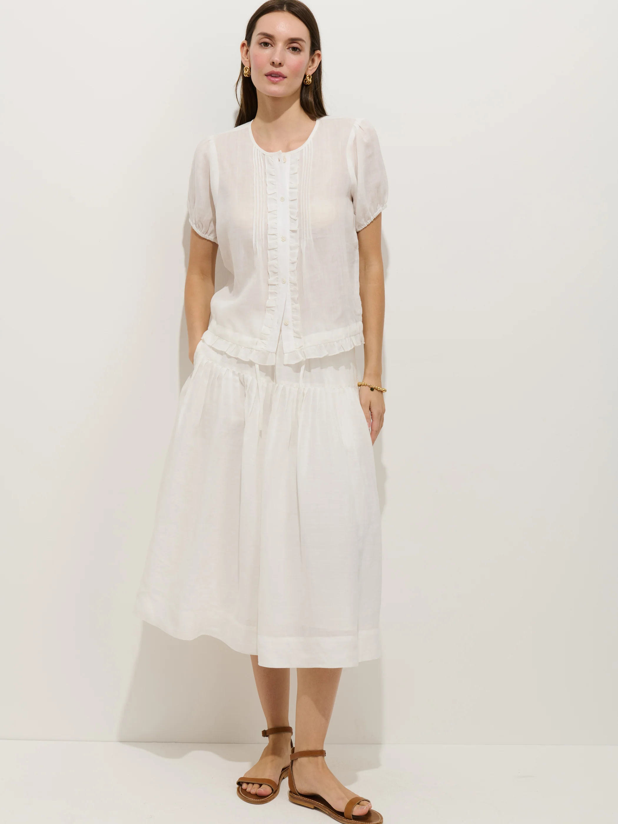 Brittany Skirt In Ramie - Image 6