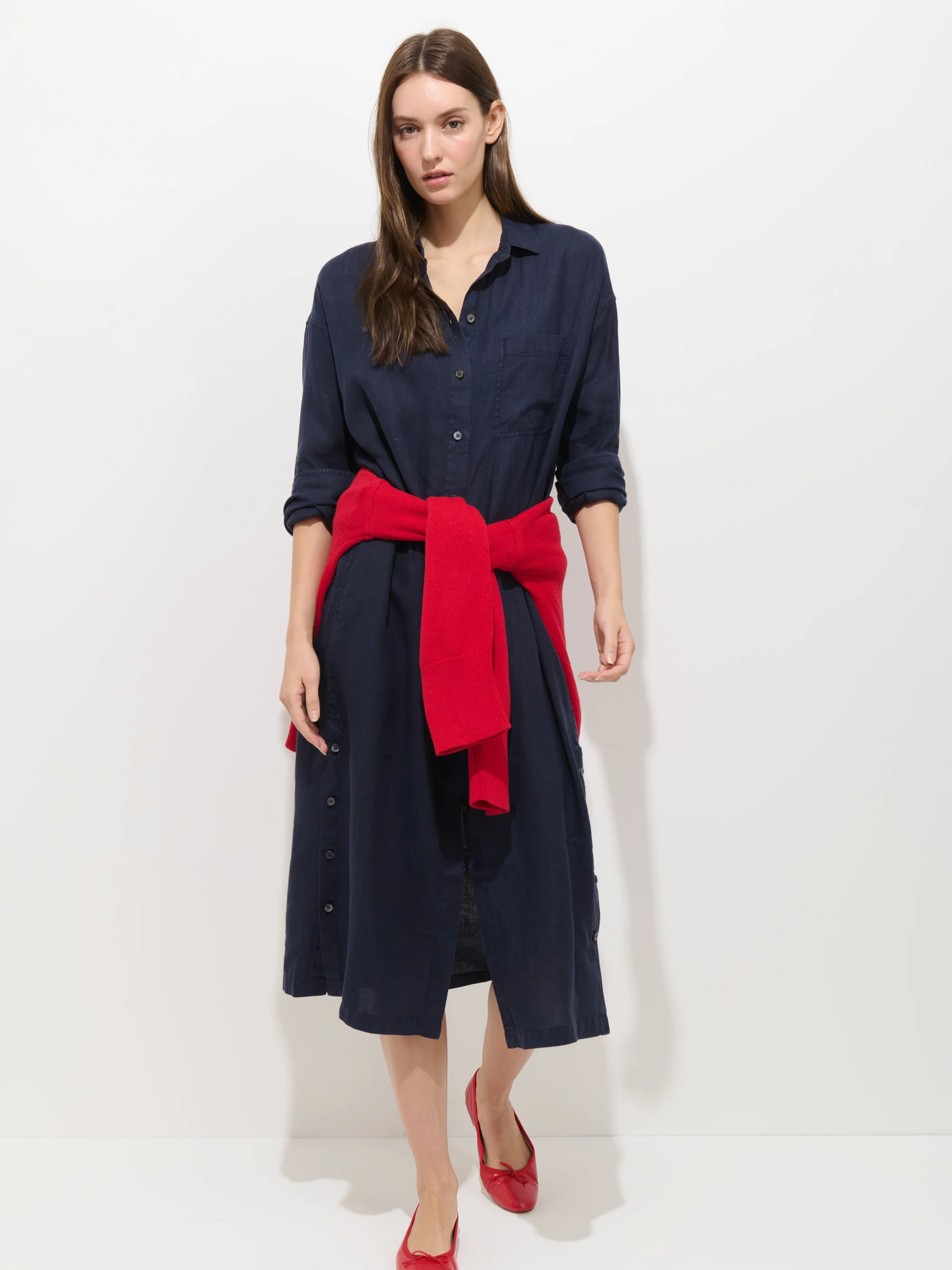 Kerry Dress In Linen - Image 3