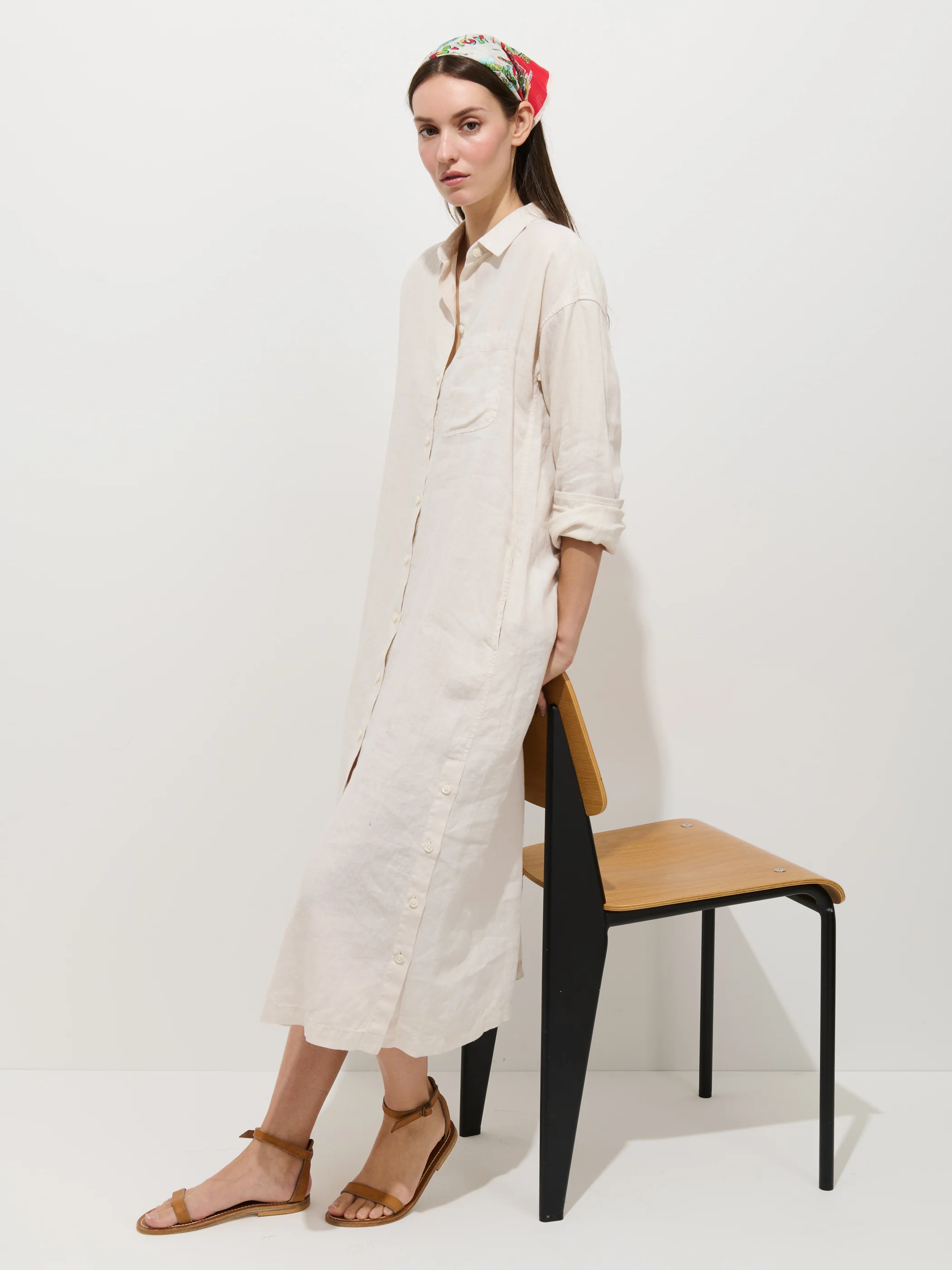 Kerry Dress In Linen - Image 4