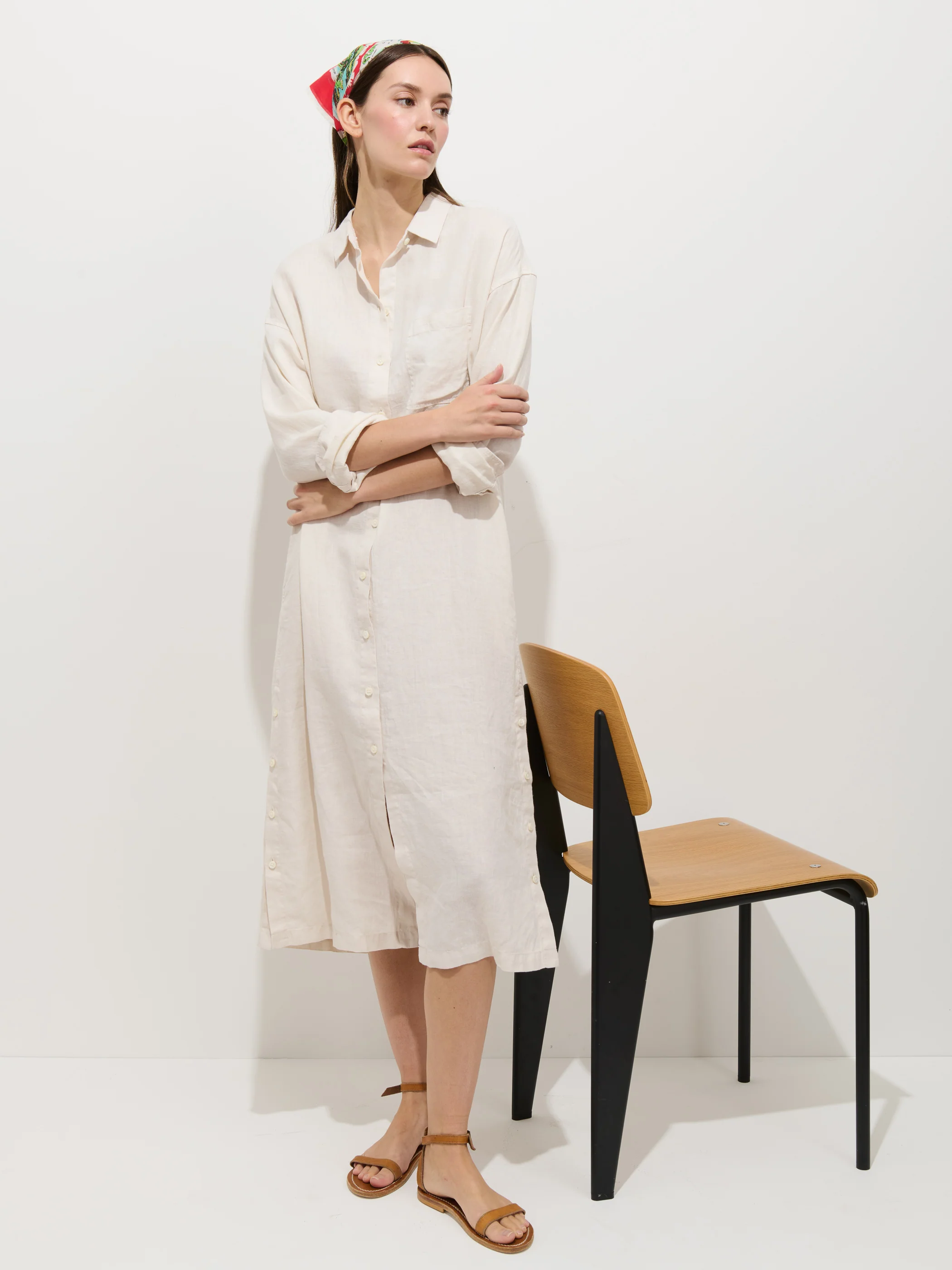 Kerry Dress In Linen - Image 5