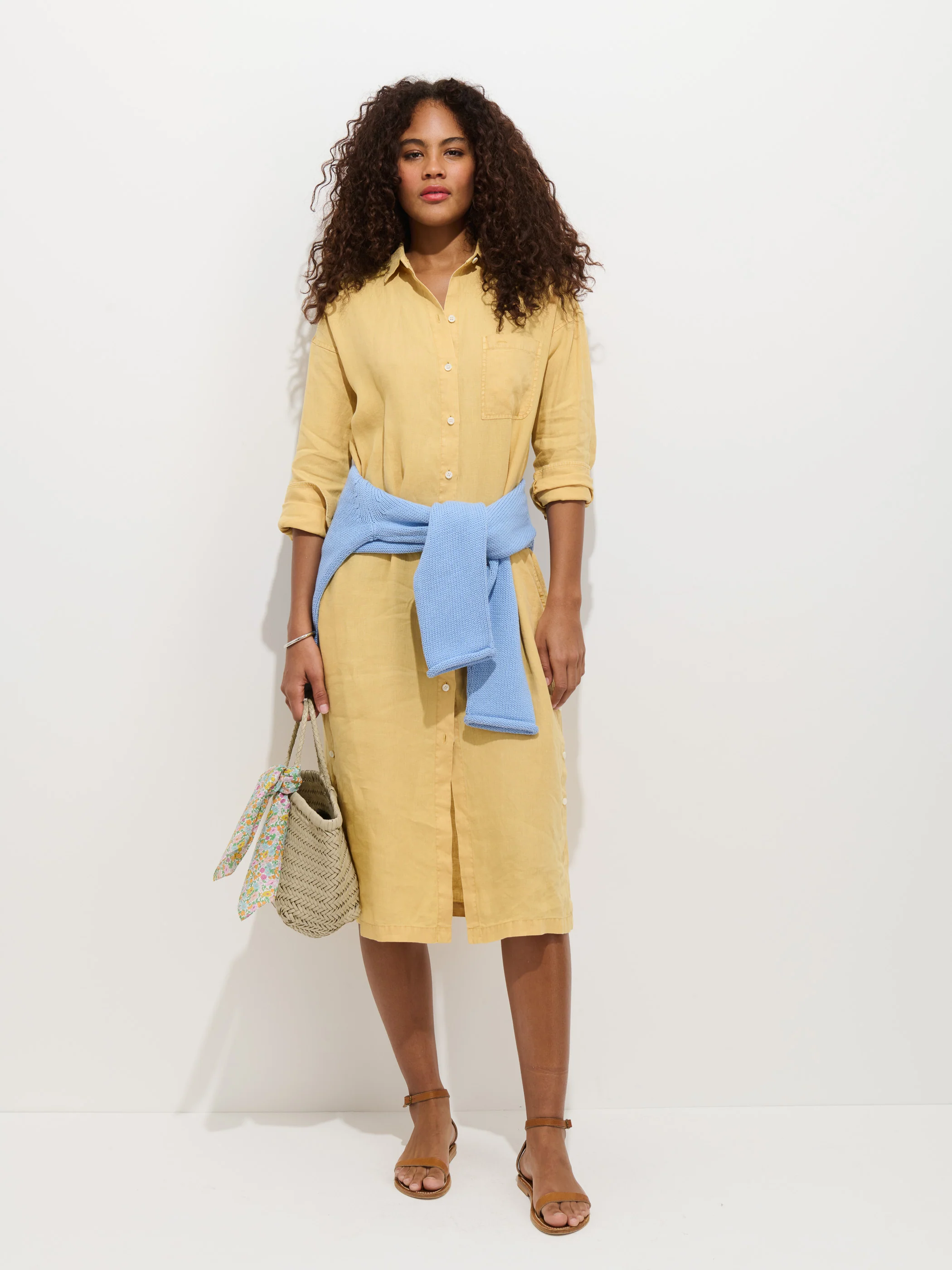 Kerry Dress In Linen - Image 3