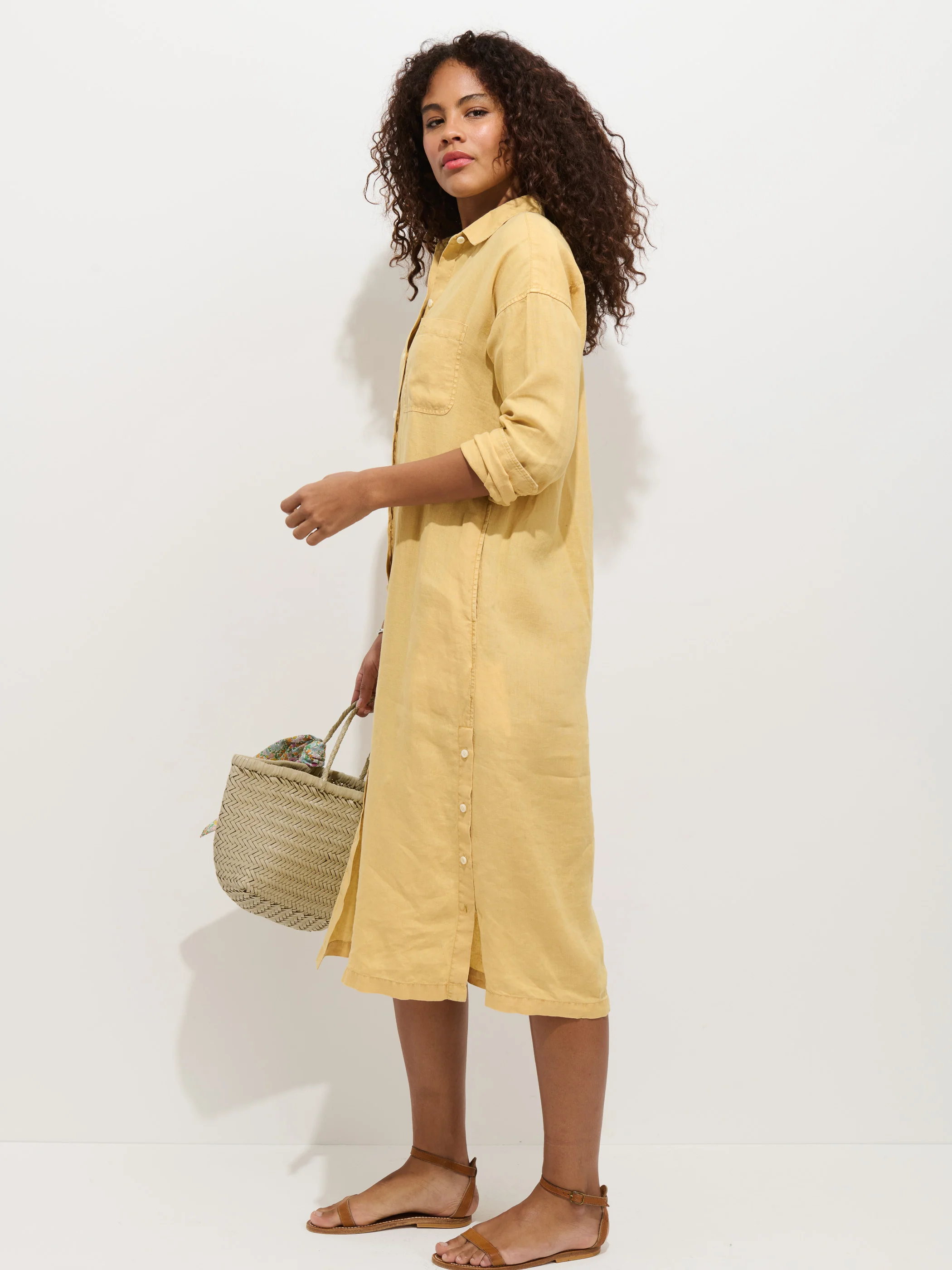 Kerry Dress In Linen - Image 4